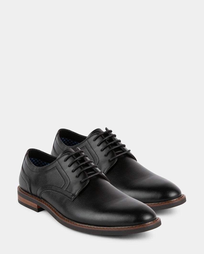 EDWARDS BLACK LEATHER - Men's Shoes - Steve Madden Canada