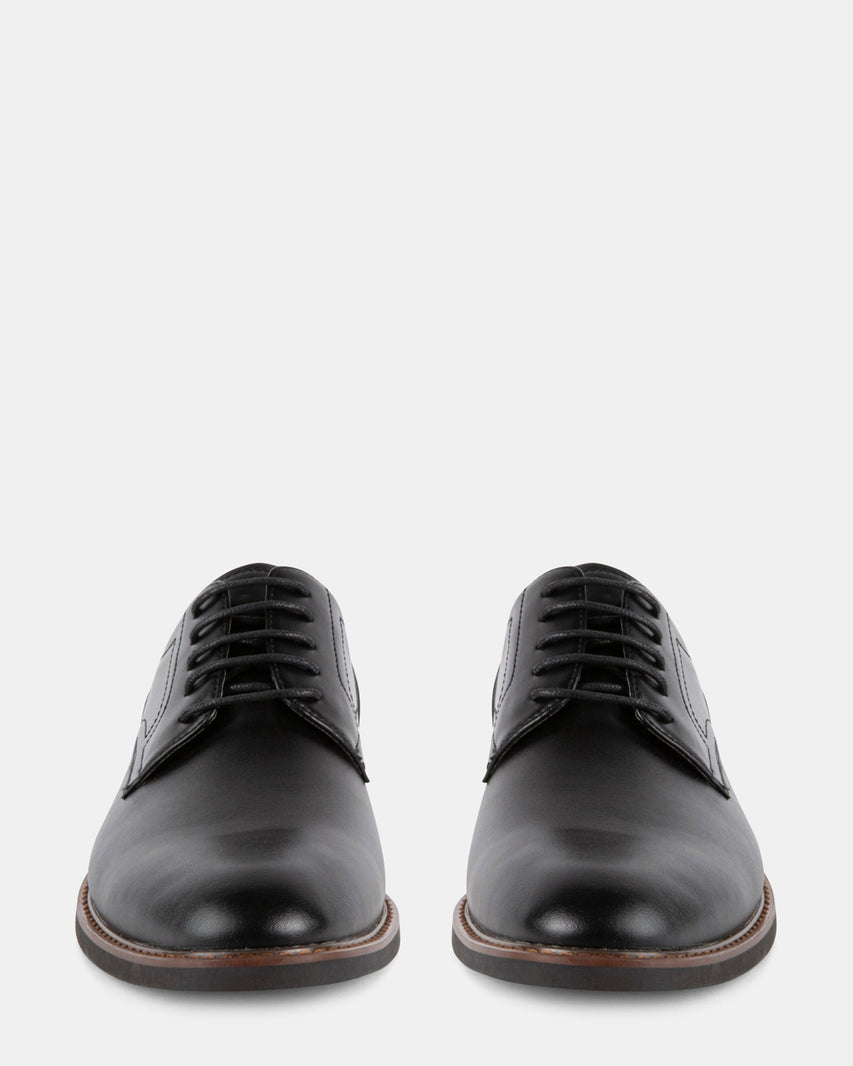 EDWARDS BLACK LEATHER - Men's Shoes - Steve Madden Canada