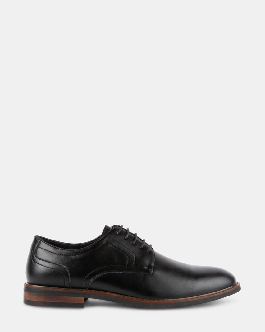 EDWARDS BLACK LEATHER - Men's Shoes - Steve Madden Canada