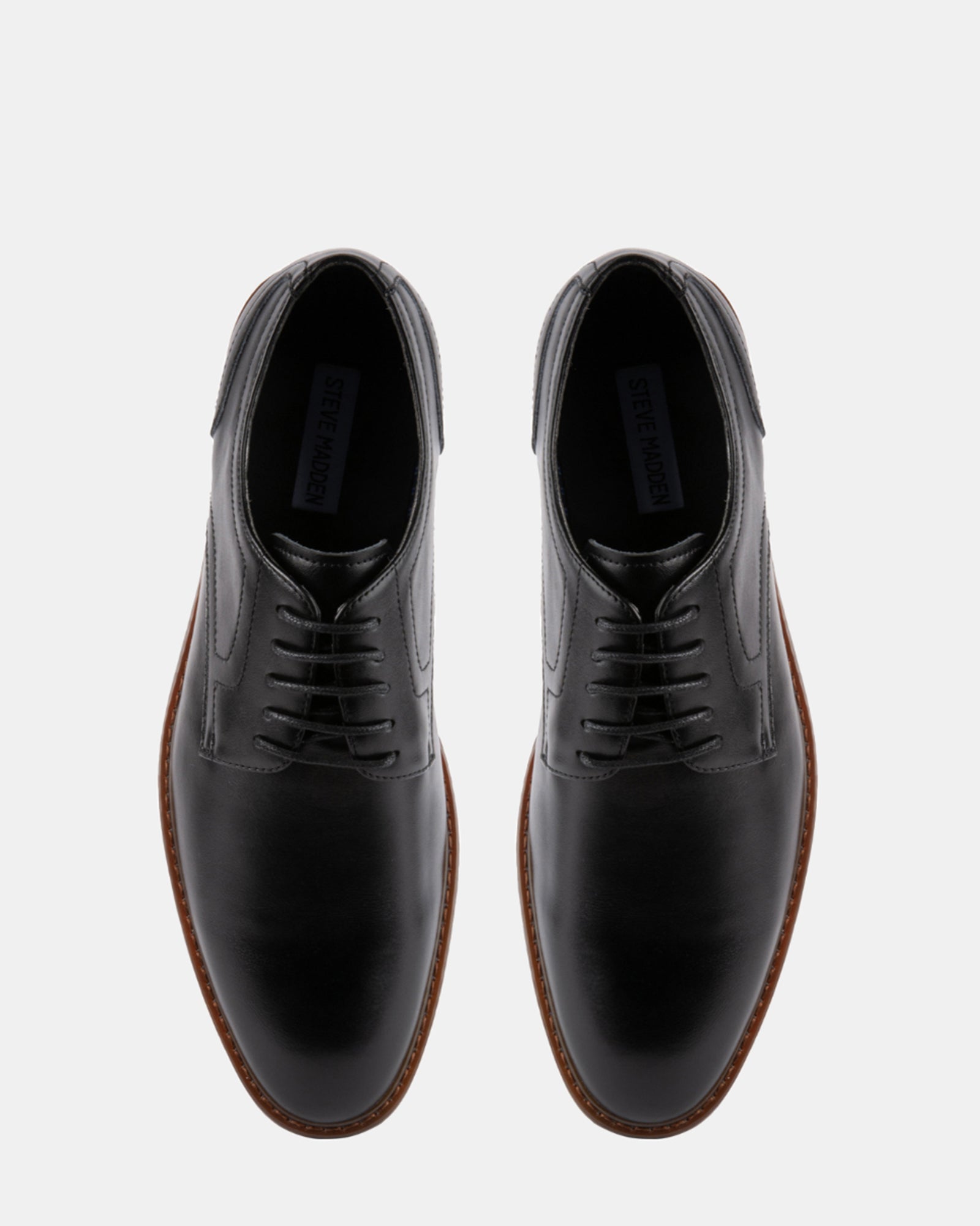 EDWARDS BLACK LEATHER - Men's Shoes - Steve Madden Canada