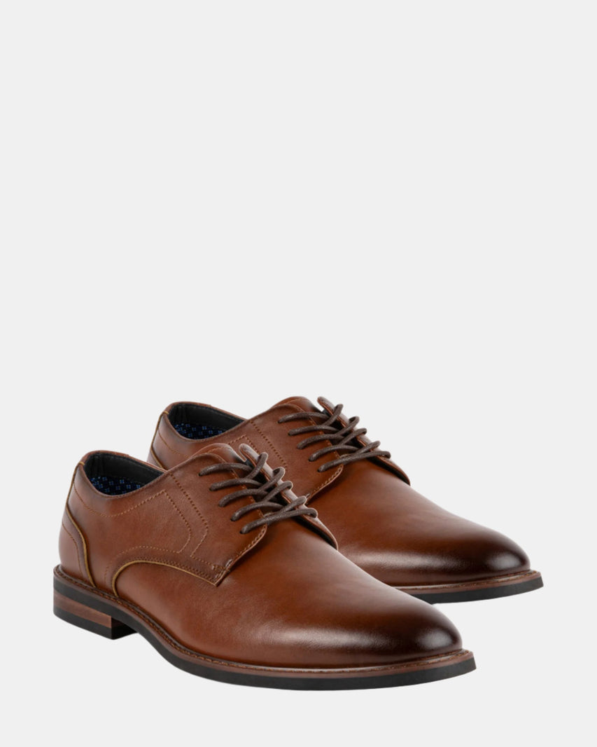 EDWARDS COGNAC LEATHER - Men's Shoes - Steve Madden Canada