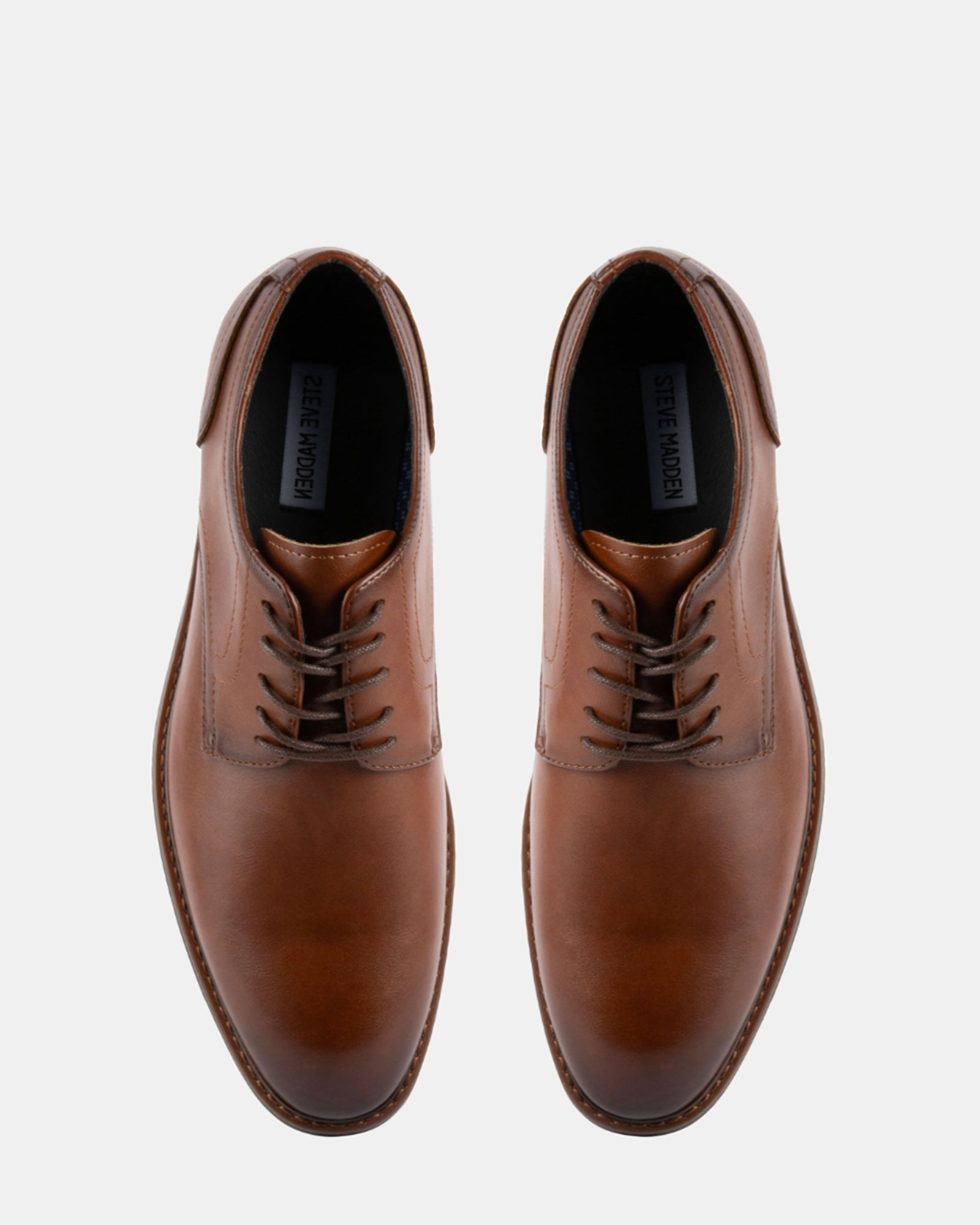 EDWARDS COGNAC LEATHER - Men's Shoes - Steve Madden Canada