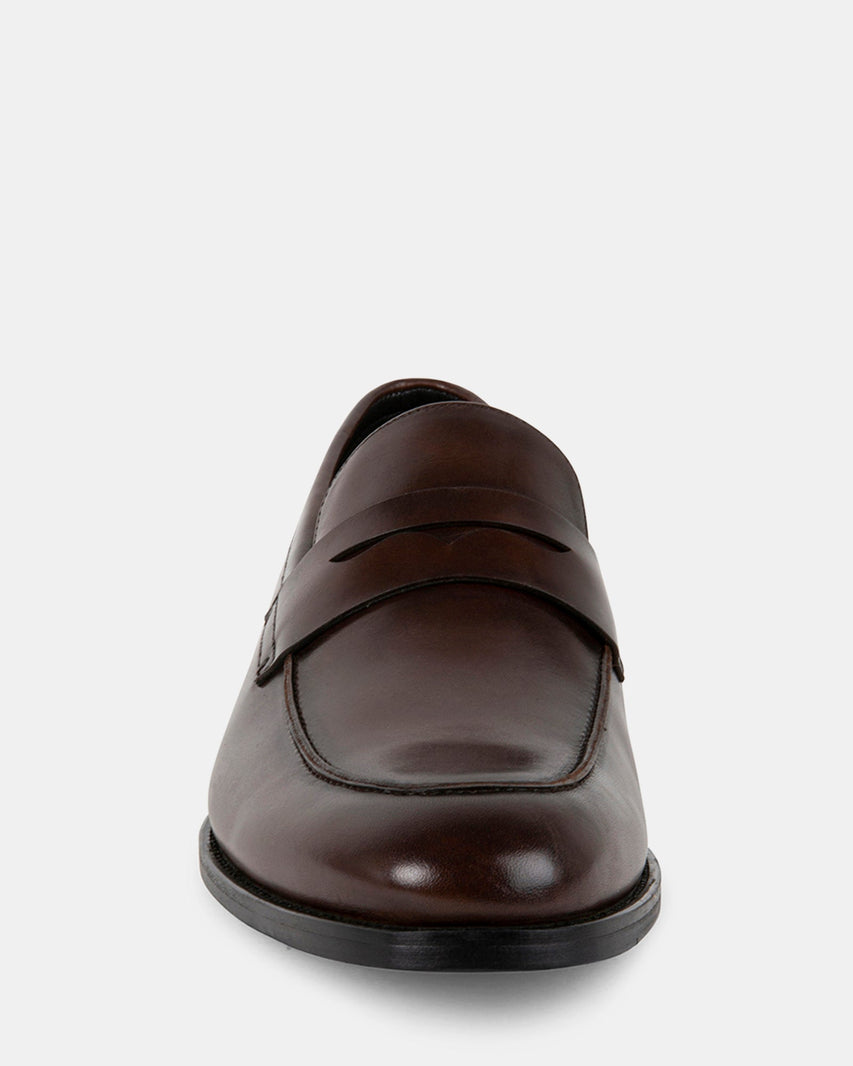 EFRIAN BROWN LEATHER - Men's Shoes - Steve Madden Canada