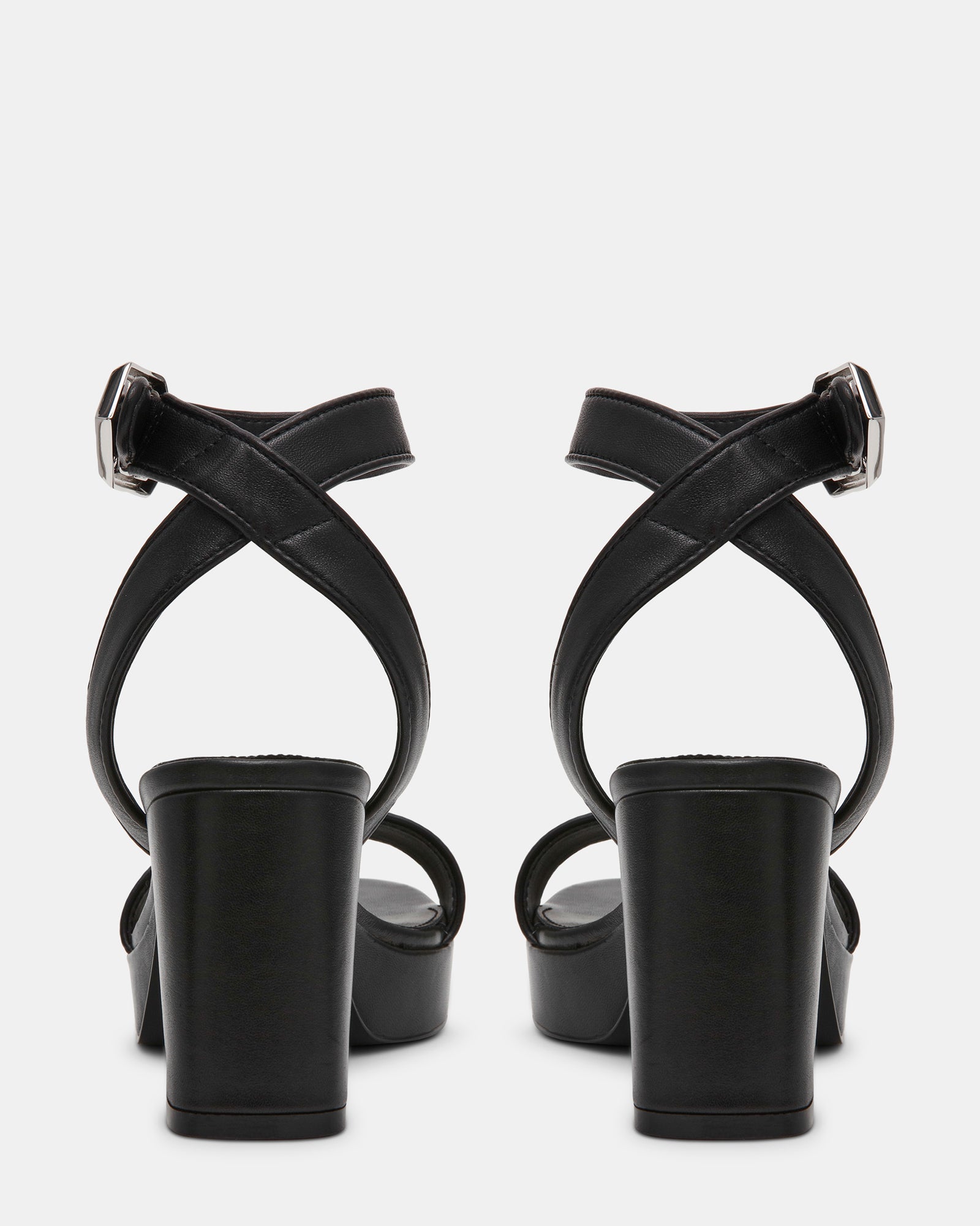 ELIDA BLACK LEATHER - Women's Shoes - Steve Madden Canada