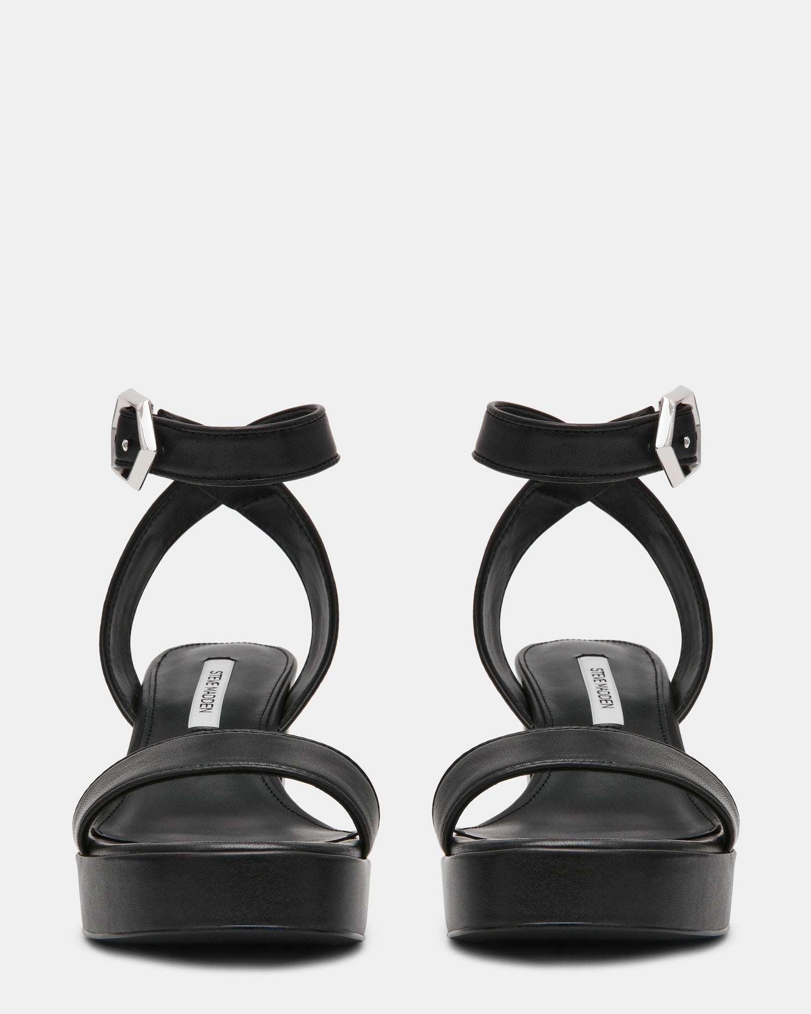 ELIDA BLACK LEATHER - Women's Shoes - Steve Madden Canada