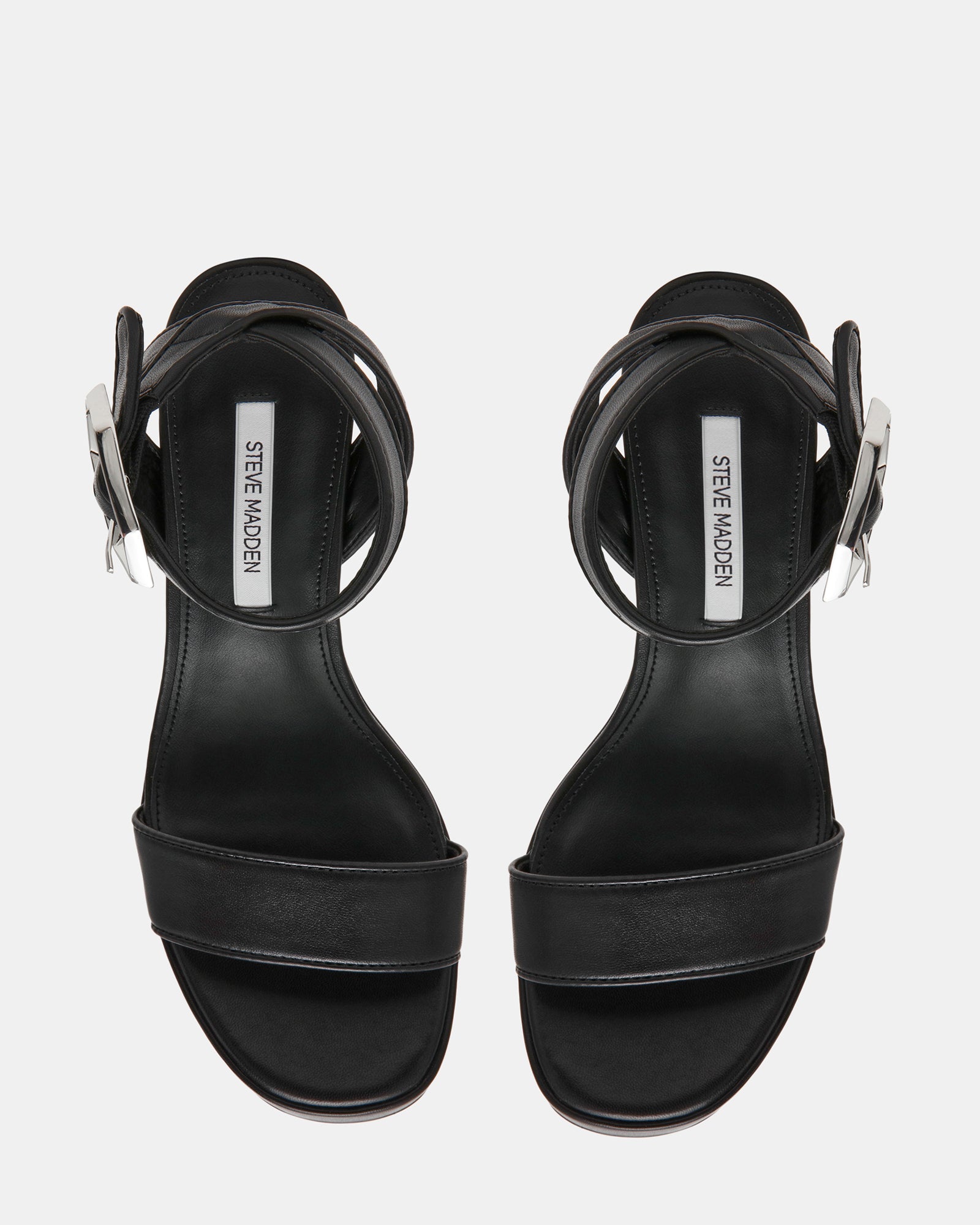 ELIDA BLACK LEATHER - Women's Shoes - Steve Madden Canada