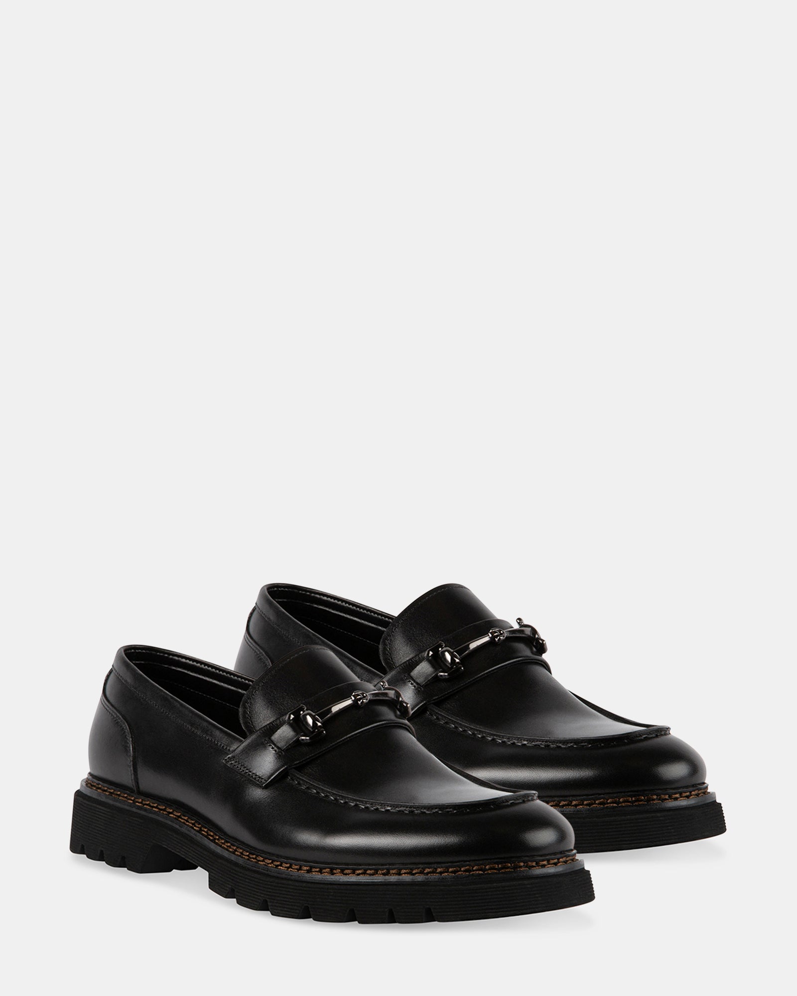 ELISIO BLACK LEATHER - Men's Shoes - Steve Madden Canada