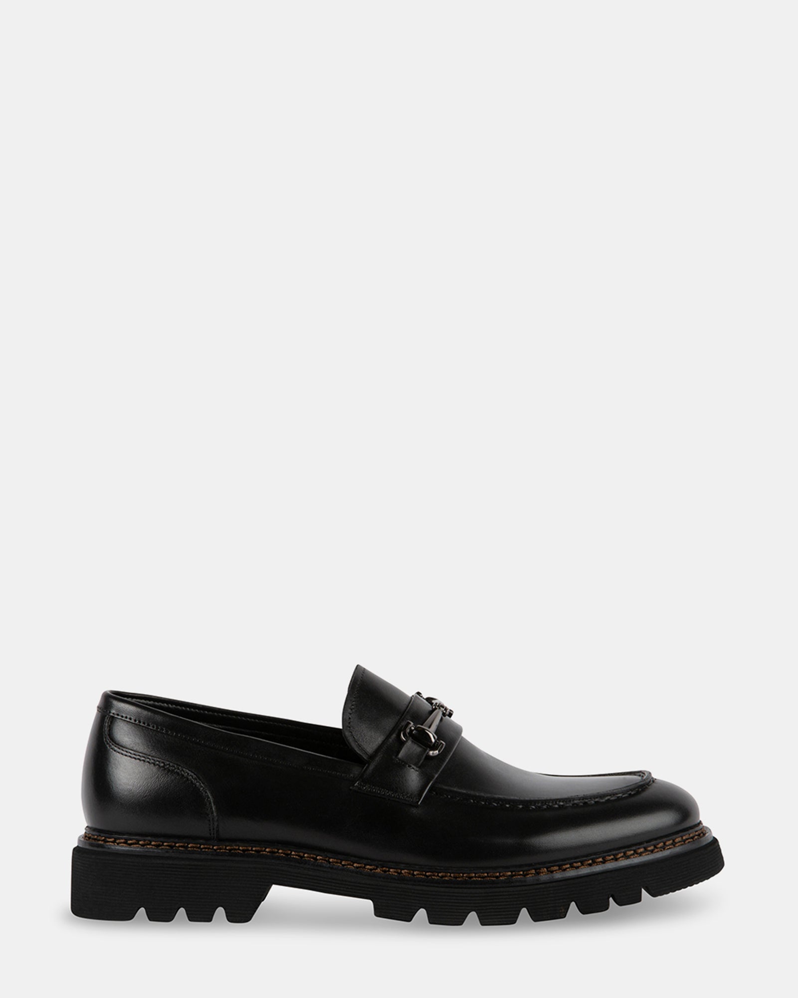 ELISIO BLACK LEATHER - Men's Shoes - Steve Madden Canada