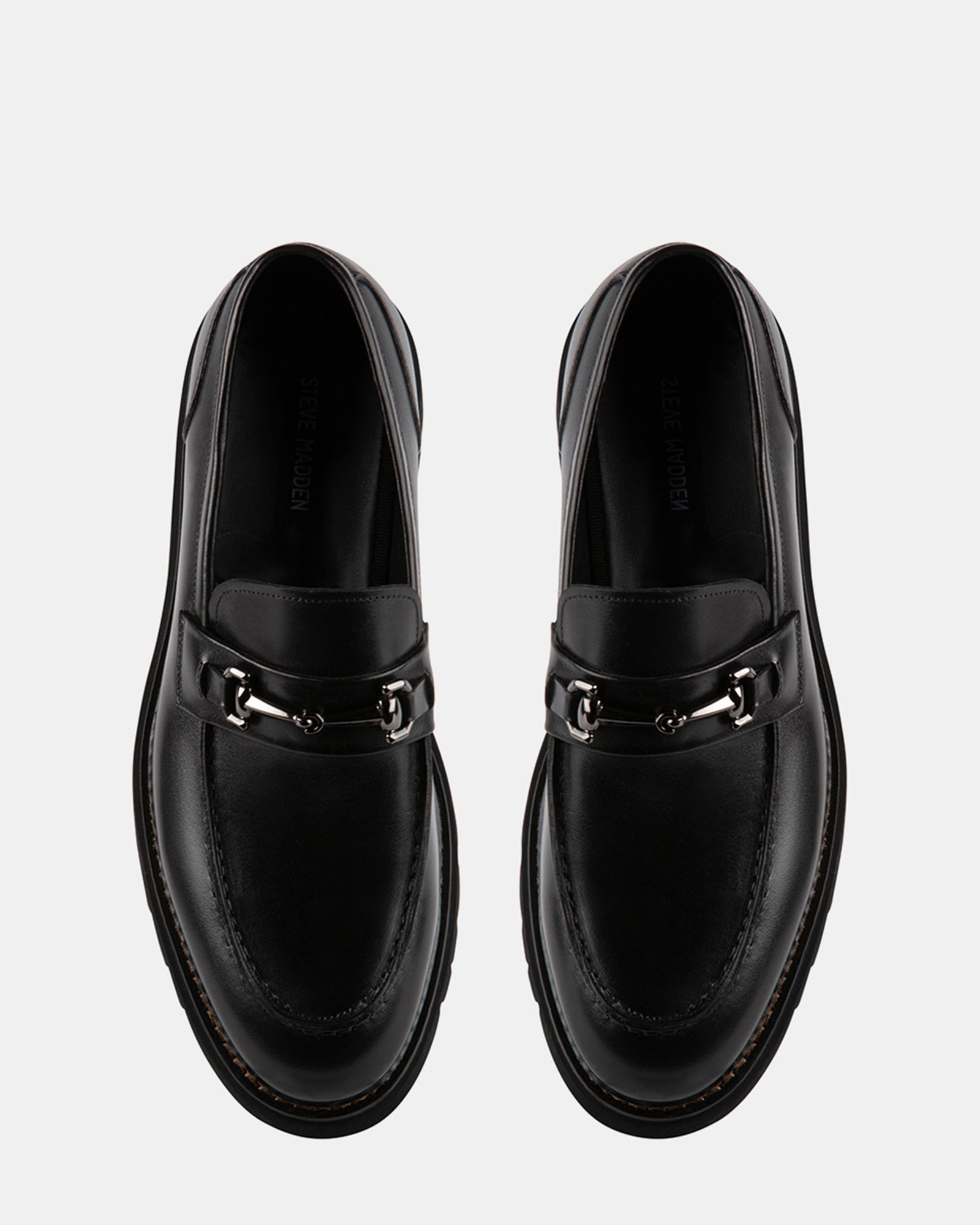 ELISIO BLACK LEATHER - Men's Shoes - Steve Madden Canada