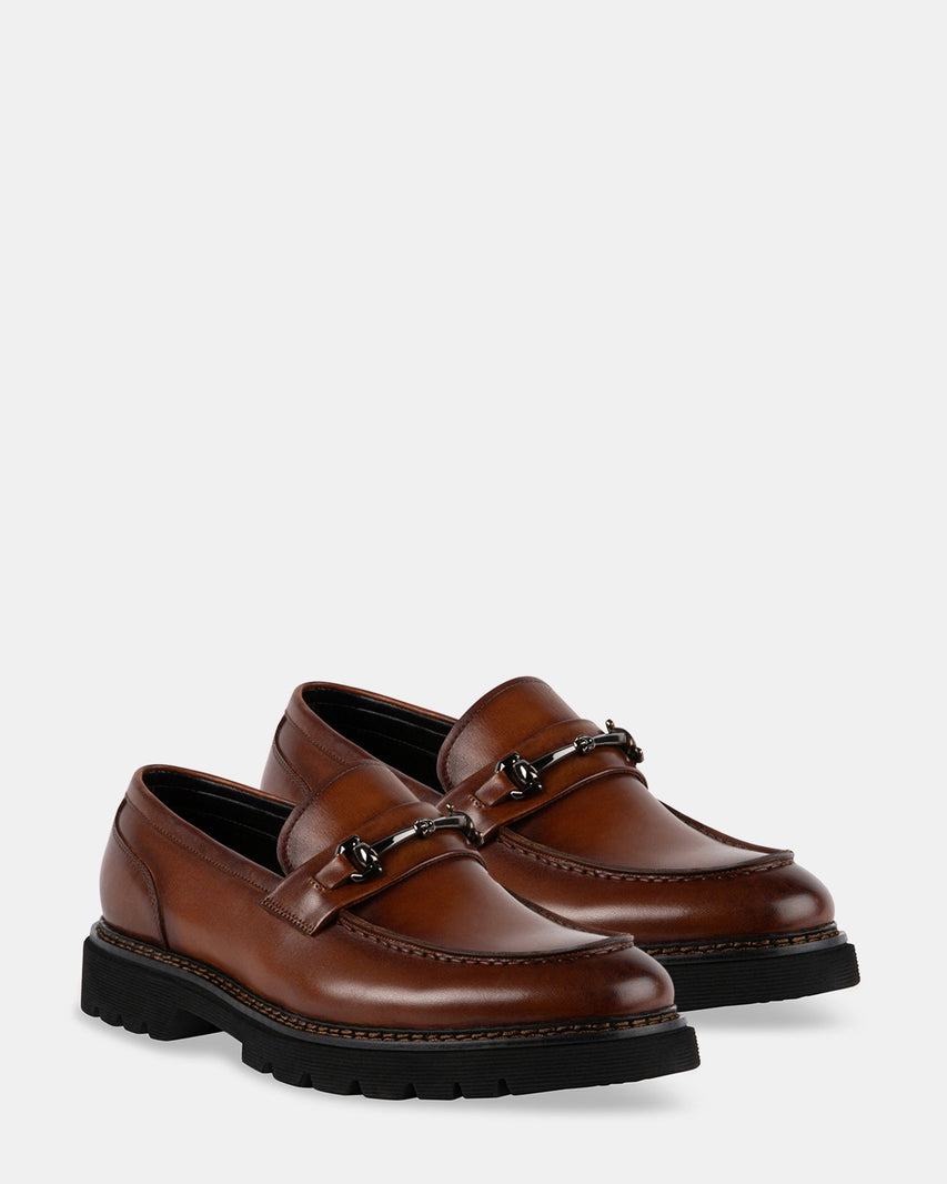 ELISIO TAN LEATHER - Men's Shoes - Steve Madden Canada
