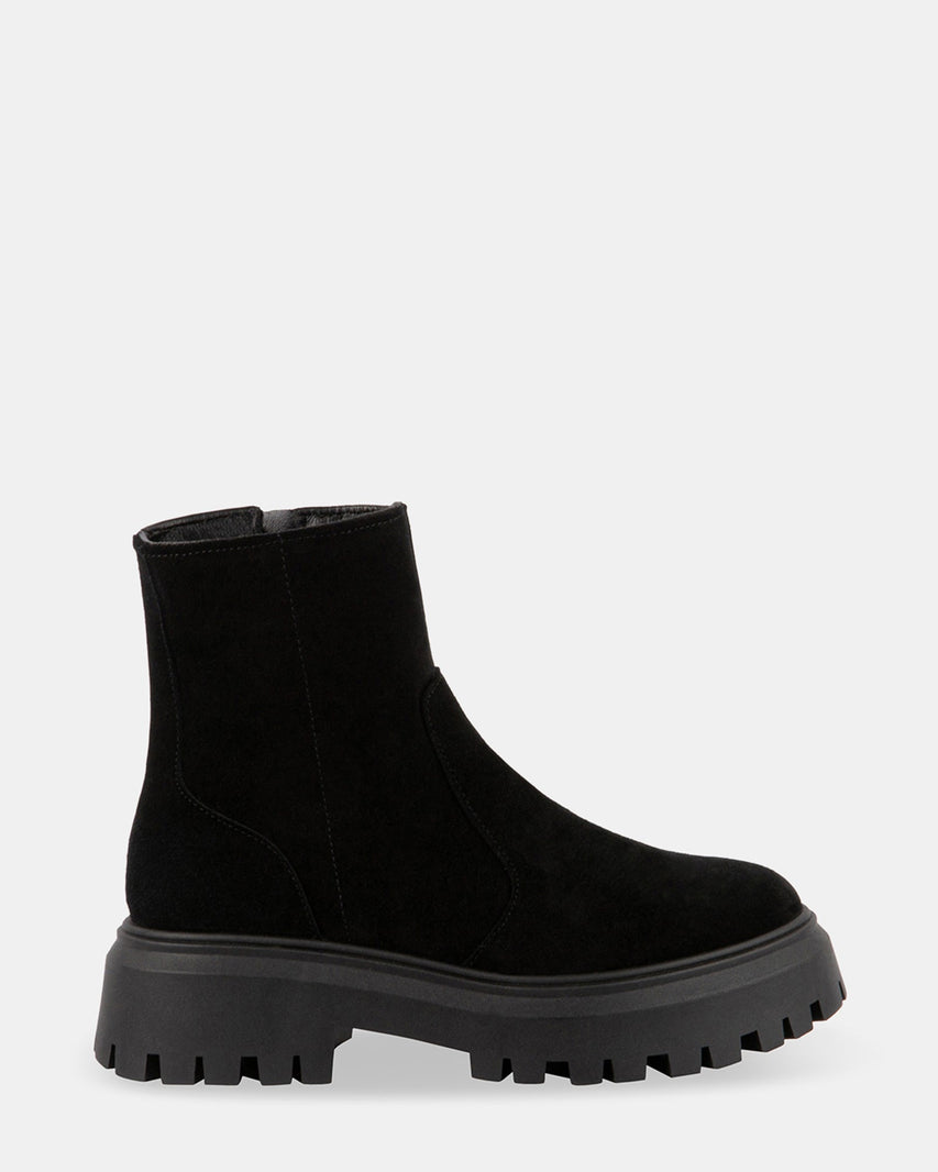 EMILIA BLACK SUEDE - Women's Shoes - Steve Madden Canada