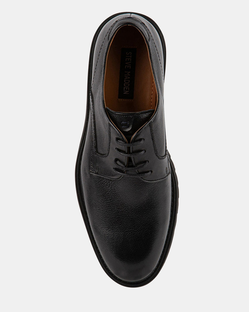 EMMERIC BLACK LEATHER - Men's Shoes - Steve Madden Canada