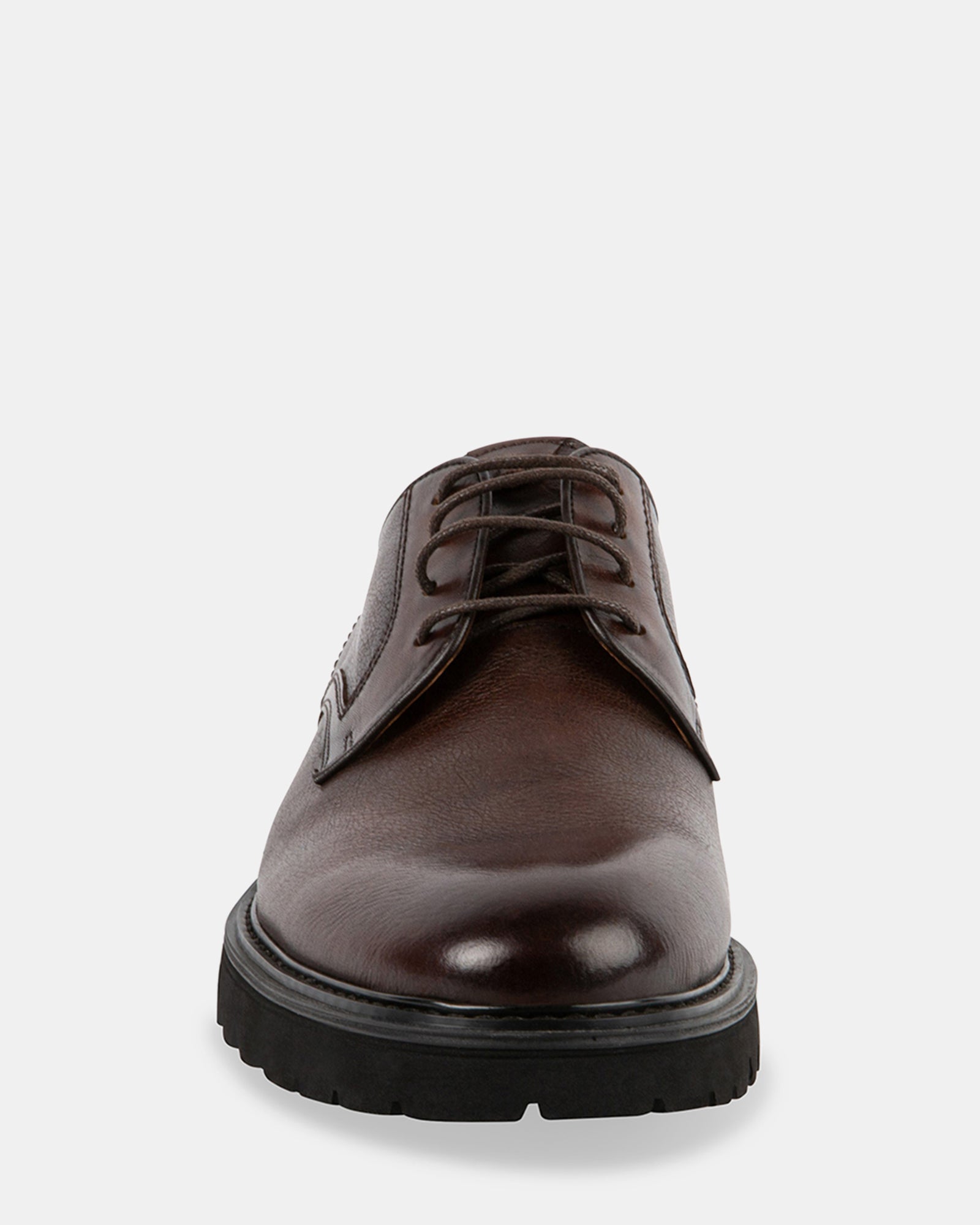 EMMERIC BROWN LEATHER - Men's Shoes - Steve Madden Canada