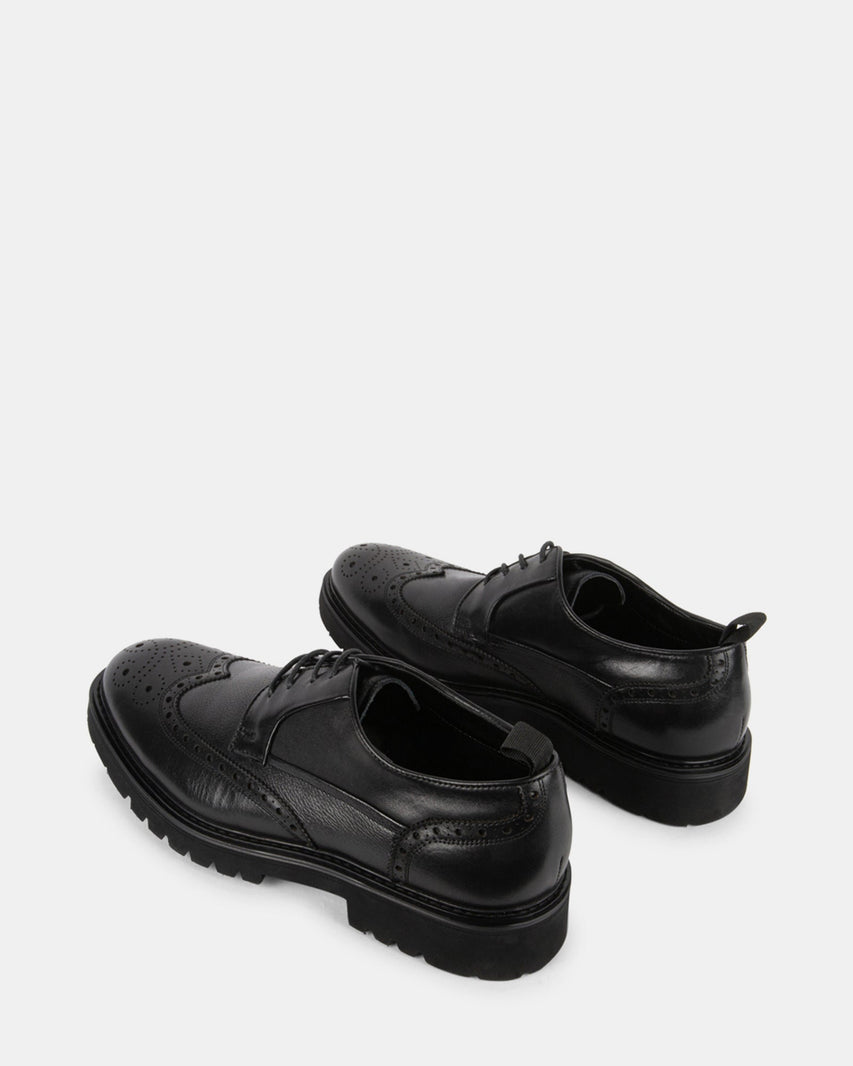 EMMULATE BLACK LEATHER - Men's Shoes - Steve Madden Canada