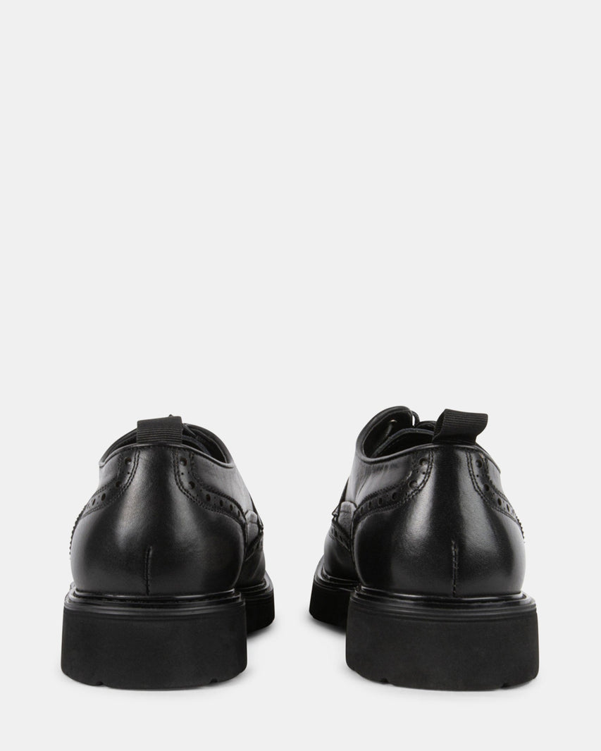 EMMULATE BLACK LEATHER - Men's Shoes - Steve Madden Canada