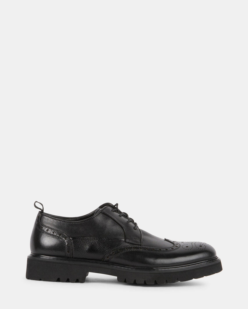 EMMULATE BLACK LEATHER - Men's Shoes - Steve Madden Canada