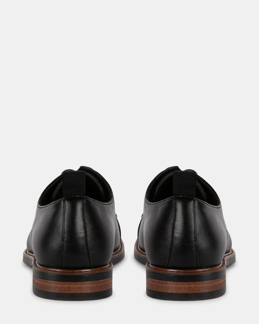 EVOLUTE BLACK LEATHER - Men's Shoes - Steve Madden Canada