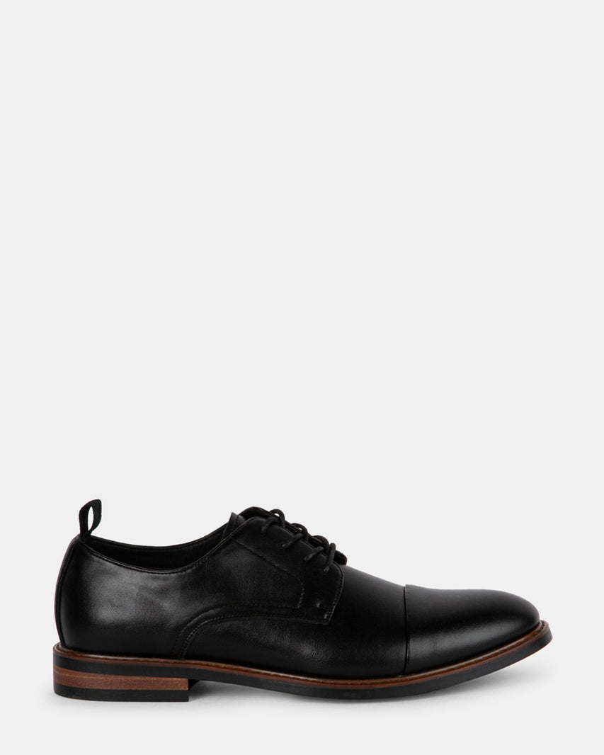EVOLUTE BLACK LEATHER - Men's Shoes - Steve Madden Canada