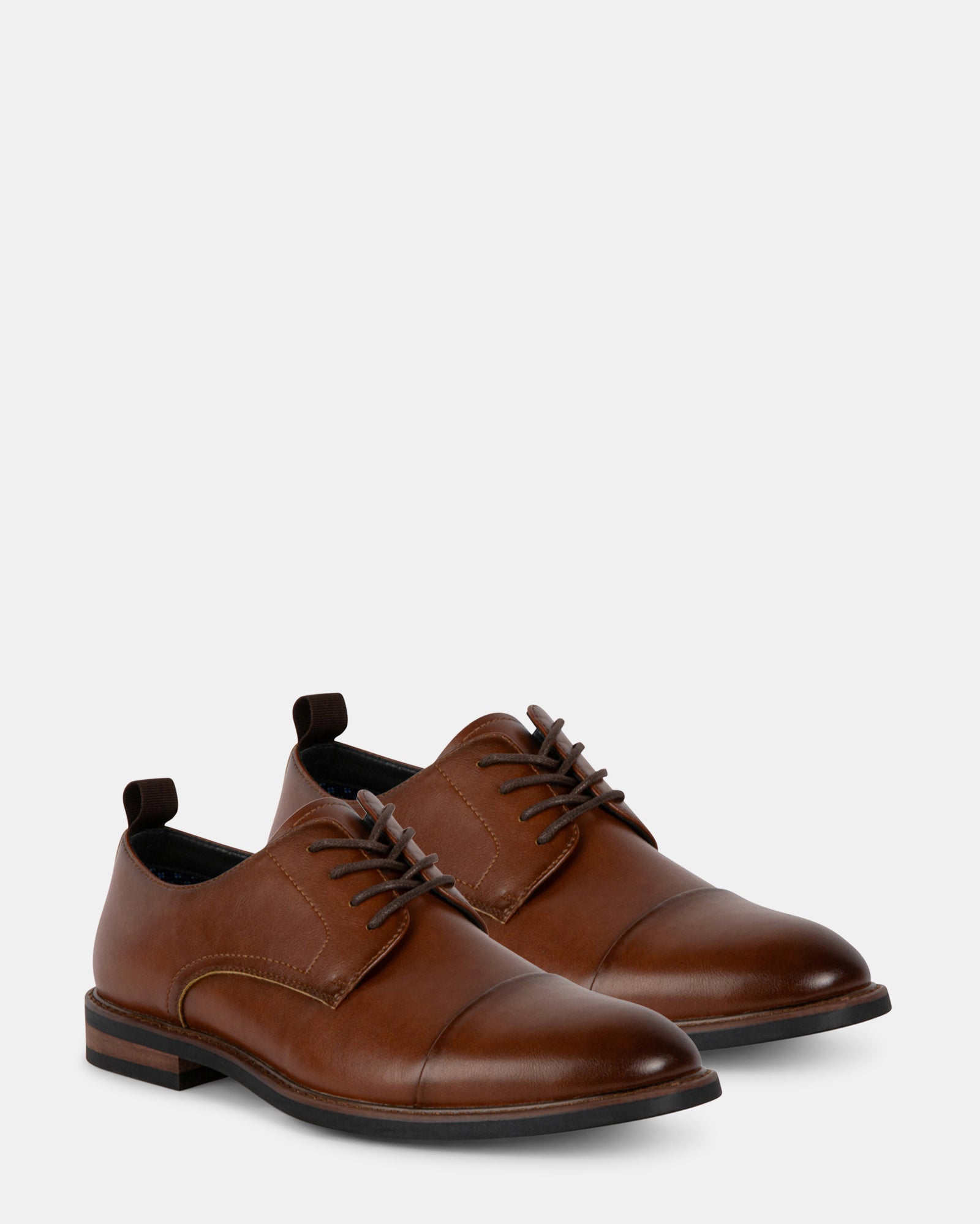 EVOLUTE COGNAC LEATHER - Men's Shoes - Steve Madden Canada