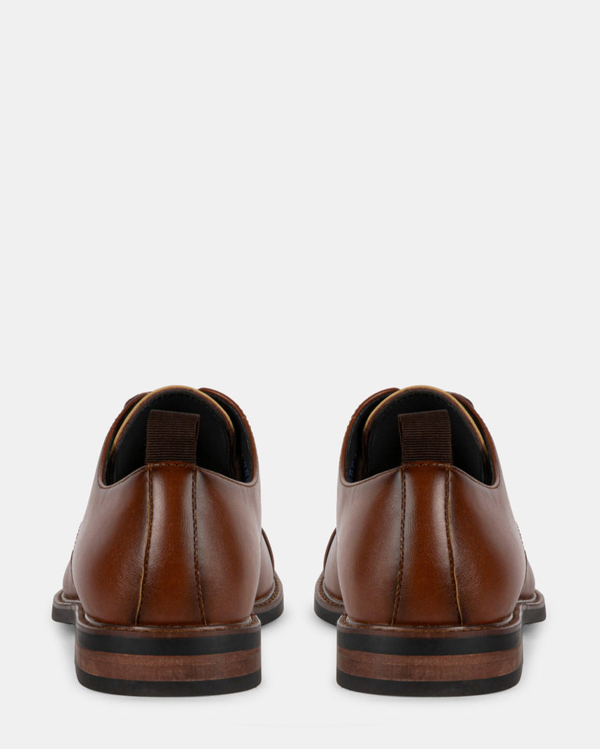 EVOLUTE COGNAC LEATHER - Men's Shoes - Steve Madden Canada