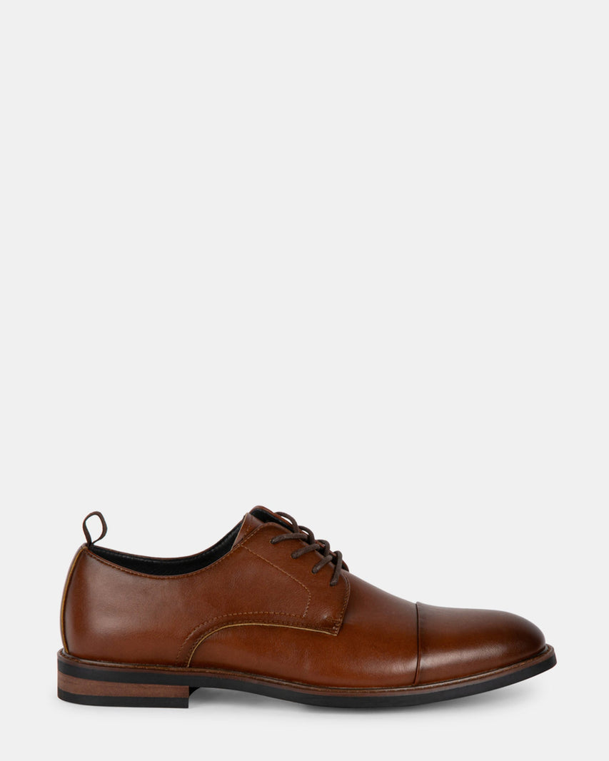 EVOLUTE COGNAC LEATHER - Men's Shoes - Steve Madden Canada