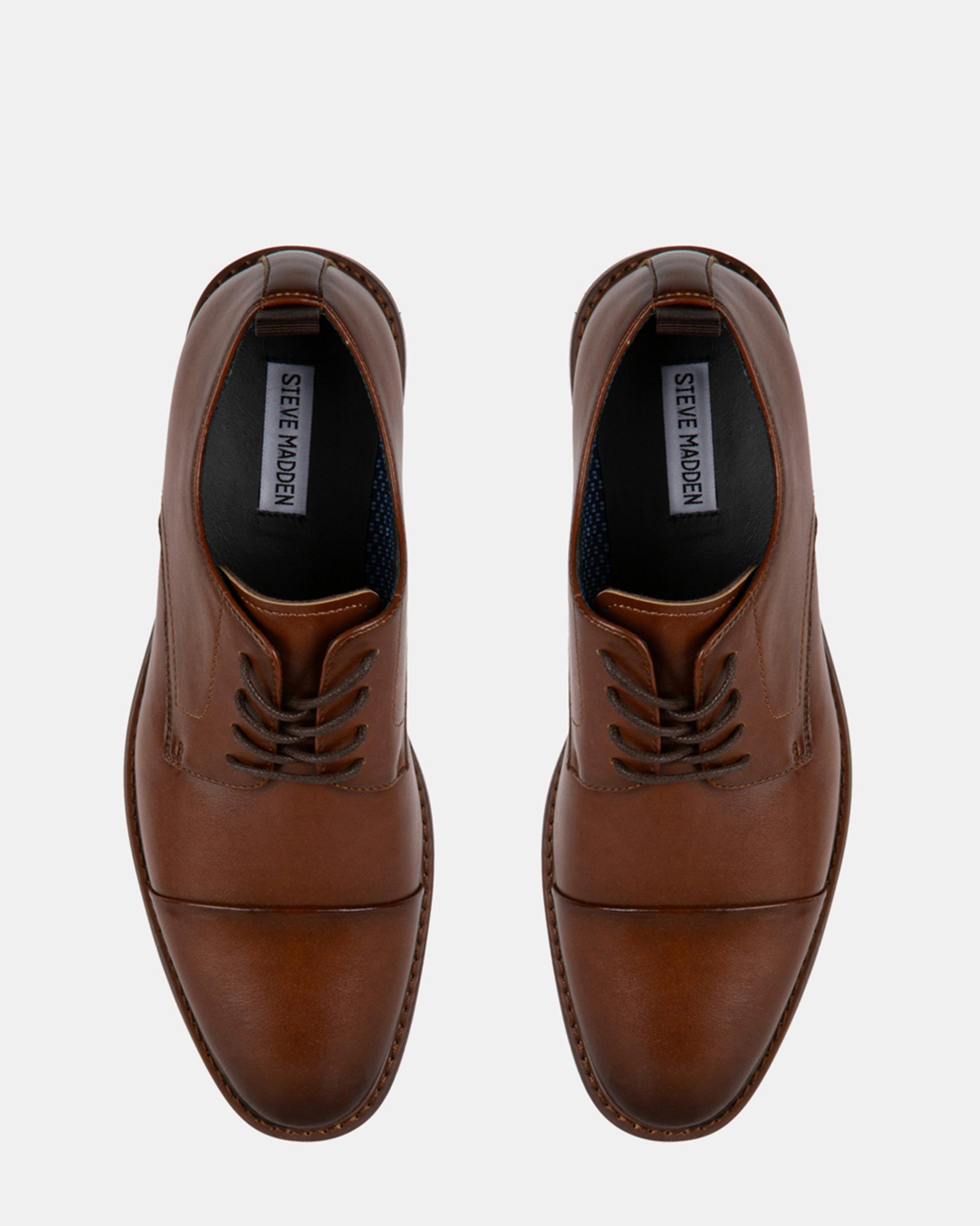 EVOLUTE COGNAC LEATHER - Men's Shoes - Steve Madden Canada