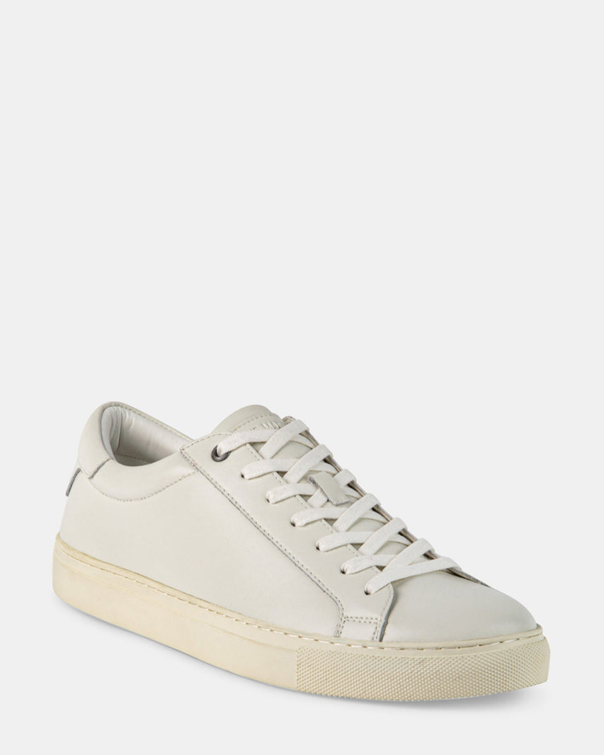 FOGARTY WHITE LEATHER - Men's Shoes - Steve Madden Canada