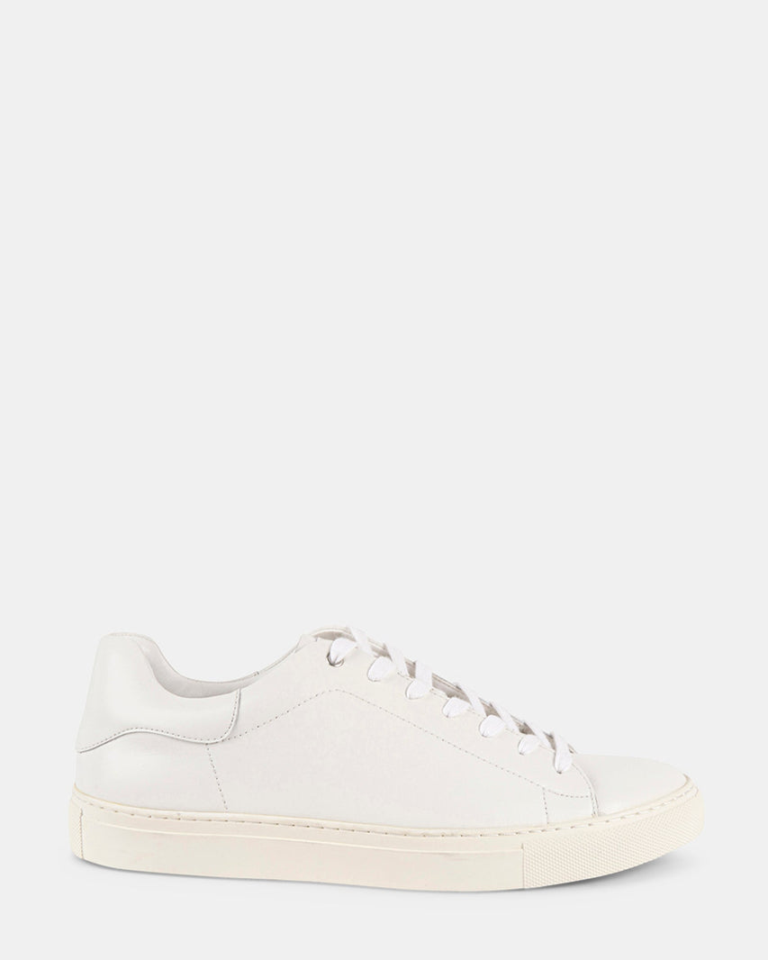 FOGARTY WHITE LEATHER - Men's Shoes - Steve Madden Canada