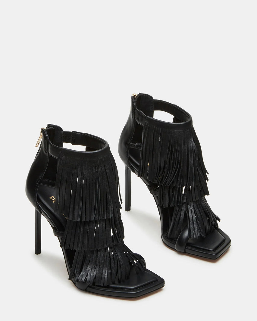 FRINGZY BLACK LEATHER - Women's Shoes - Steve Madden Canada
