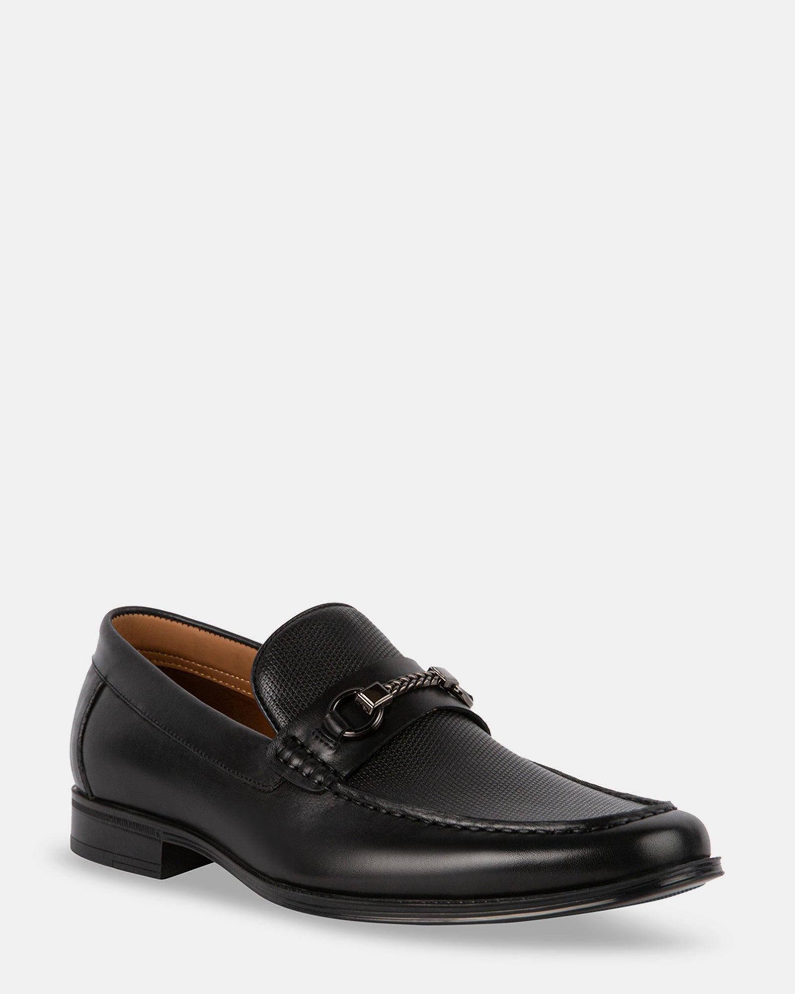 GEDDION BLACK LEATHER - Men's Shoes - Steve Madden Canada