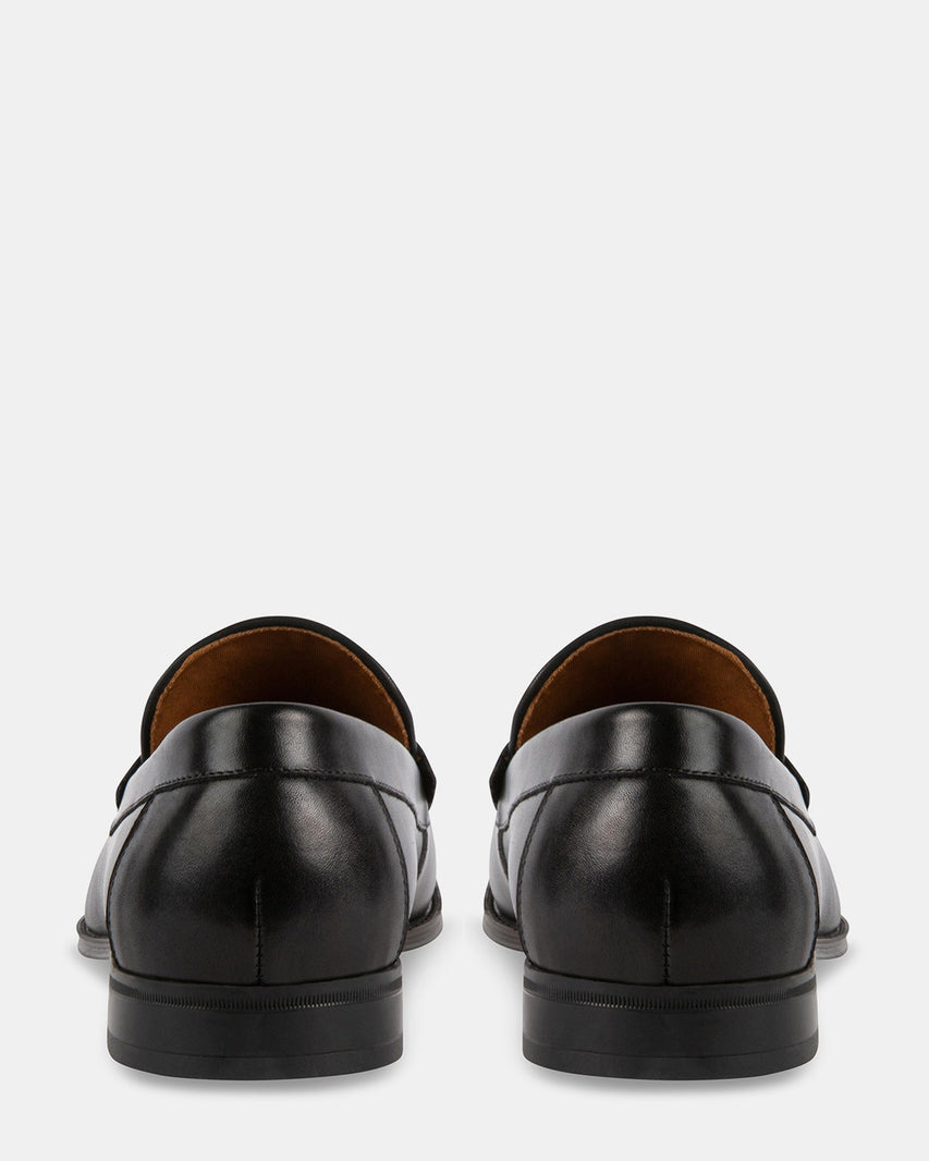 GEDDION BLACK LEATHER - Men's Shoes - Steve Madden Canada