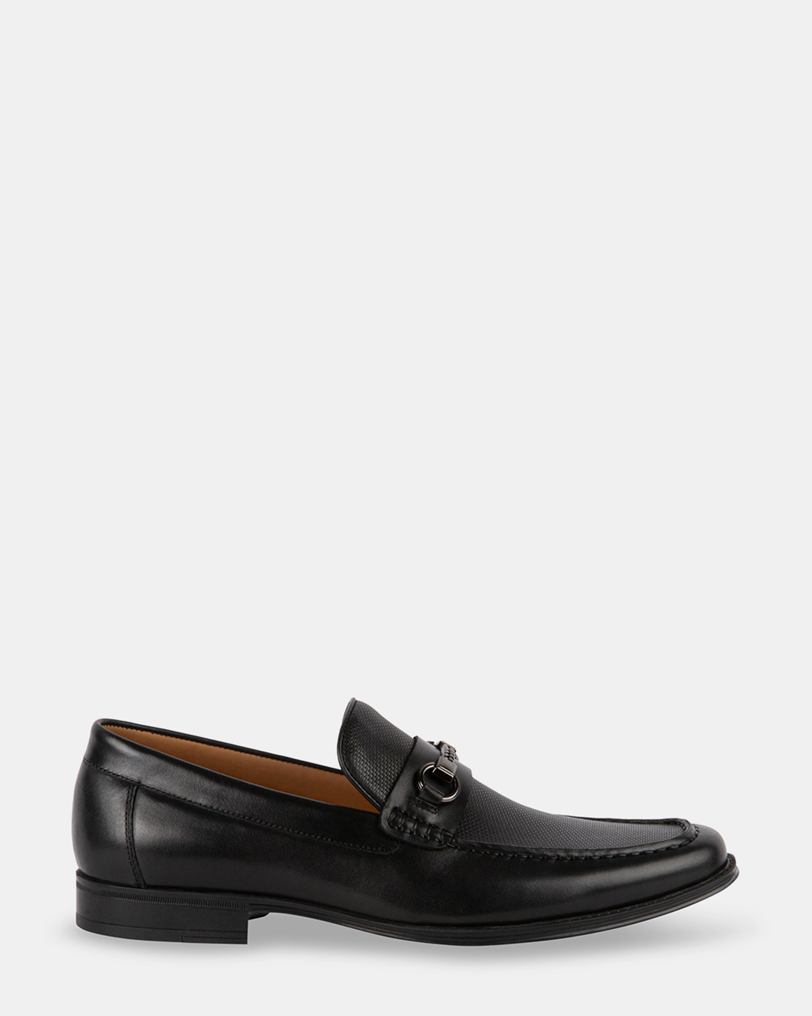 GEDDION BLACK LEATHER - Men's Shoes - Steve Madden Canada