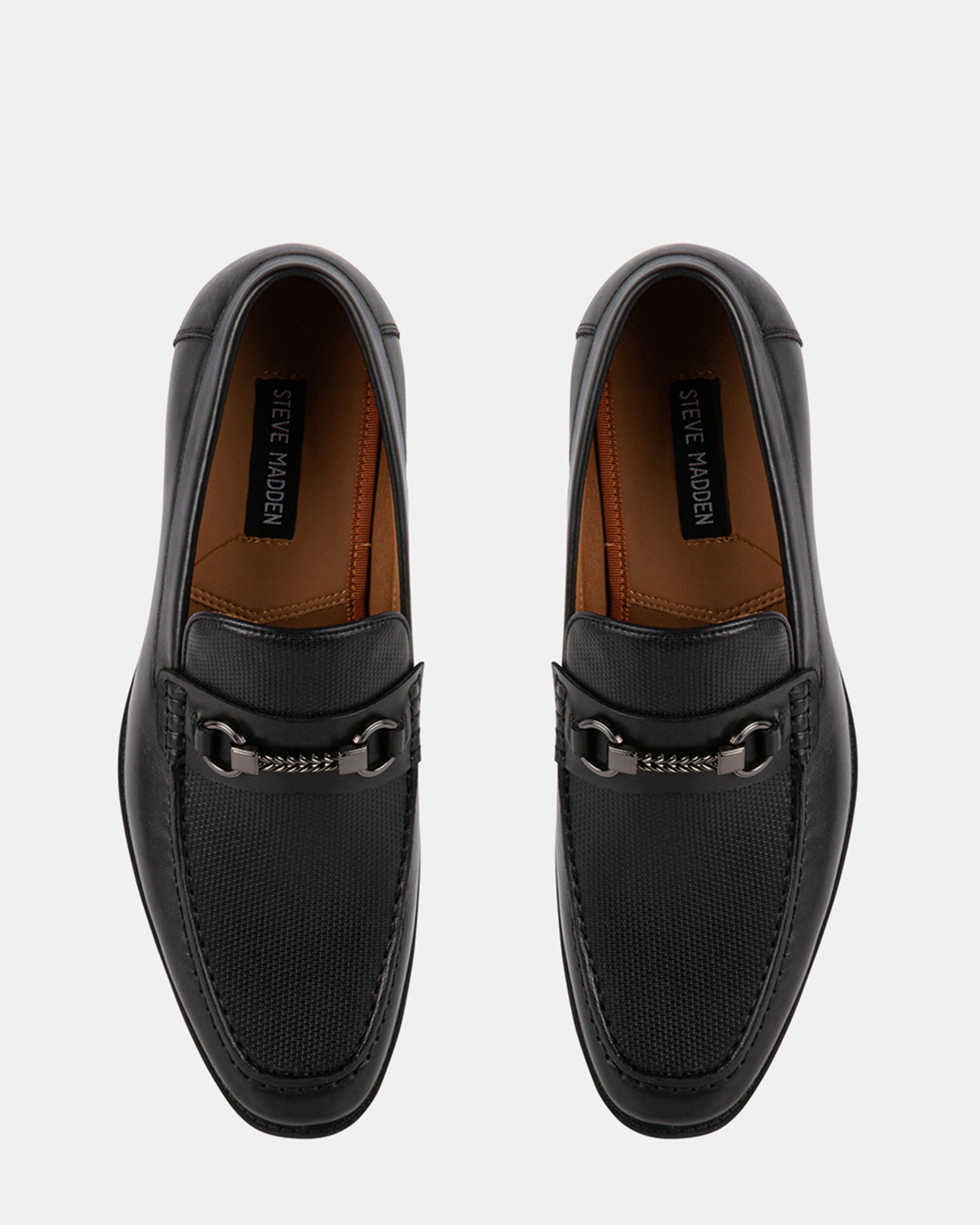GEDDION BLACK LEATHER - Men's Shoes - Steve Madden Canada