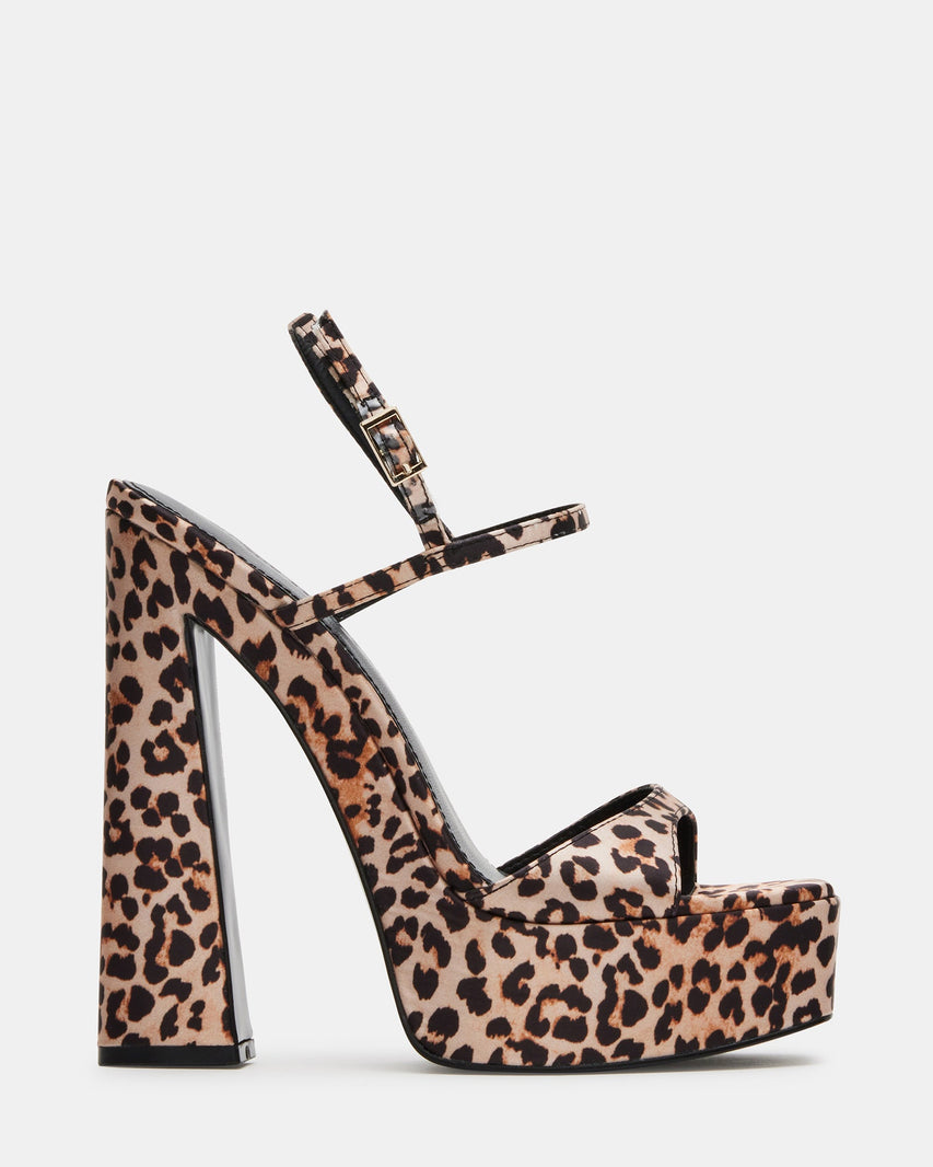 GEMINI LEOPARD SATIN - Women's Shoes - Steve Madden Canada