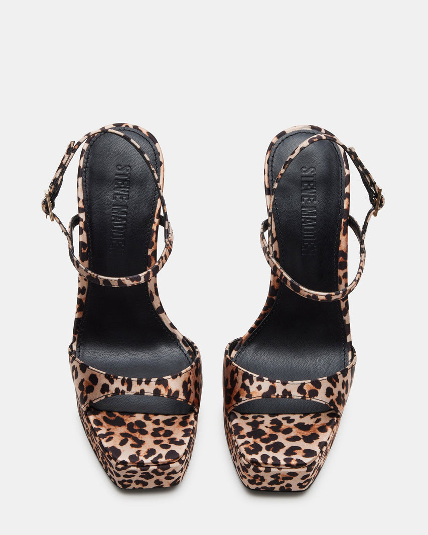 GEMINI LEOPARD SATIN - Women's Shoes - Steve Madden Canada