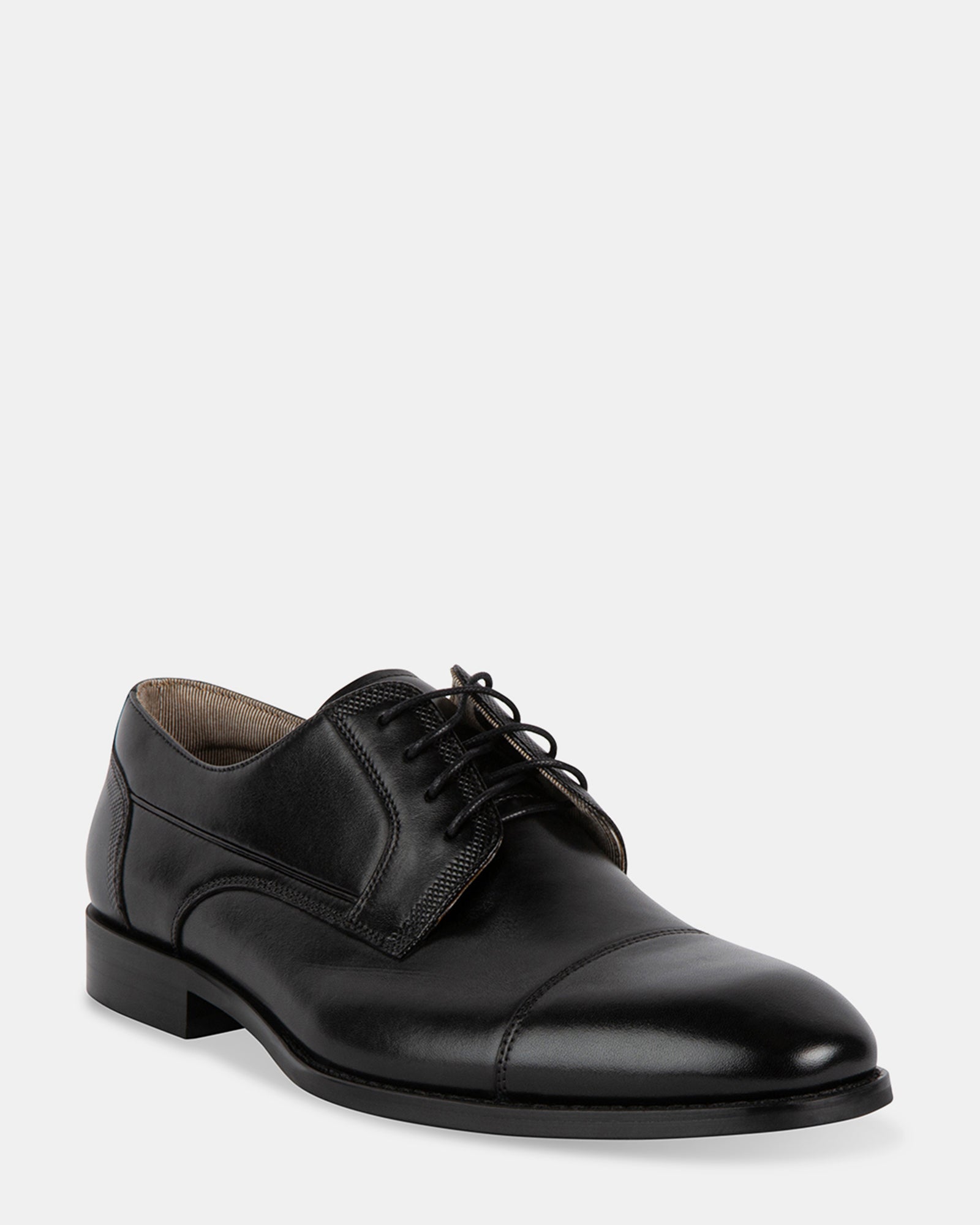 GERALDO BLACK LEATHER - Men's Shoes - Steve Madden Canada