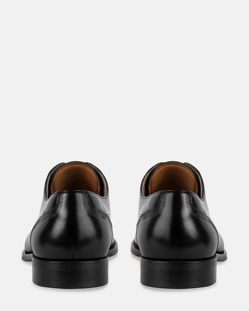 GERALDO BLACK LEATHER - Men's Shoes - Steve Madden Canada