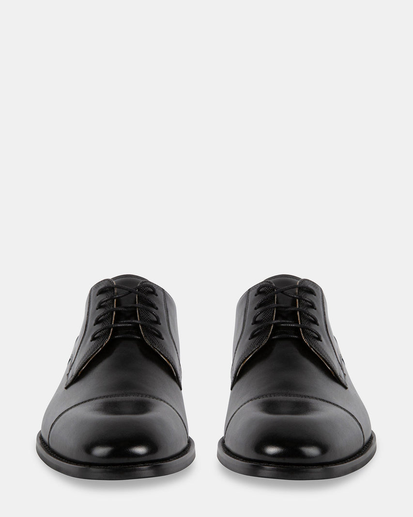GERALDO BLACK LEATHER - Men's Shoes - Steve Madden Canada