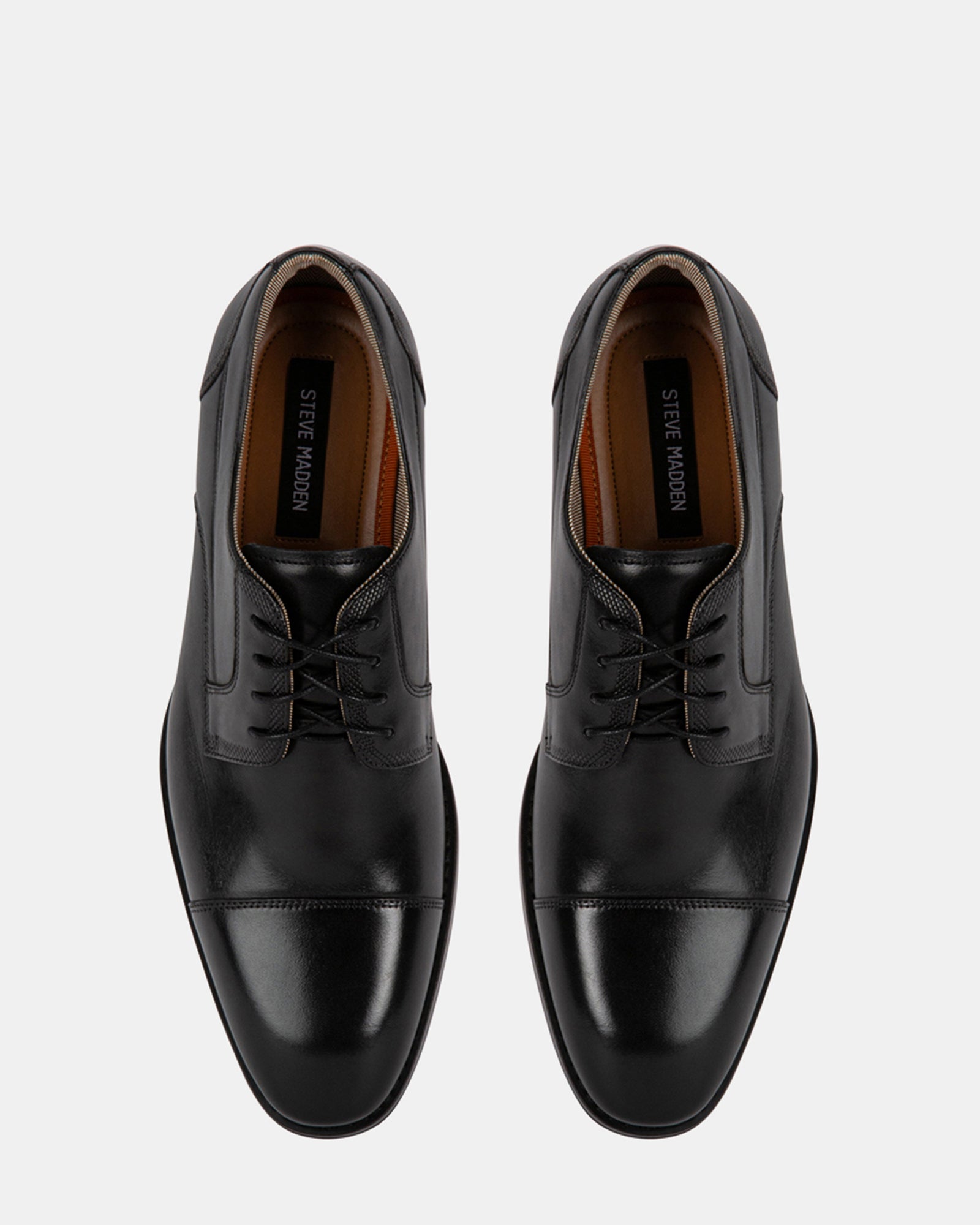 GERALDO BLACK LEATHER - Men's Shoes - Steve Madden Canada