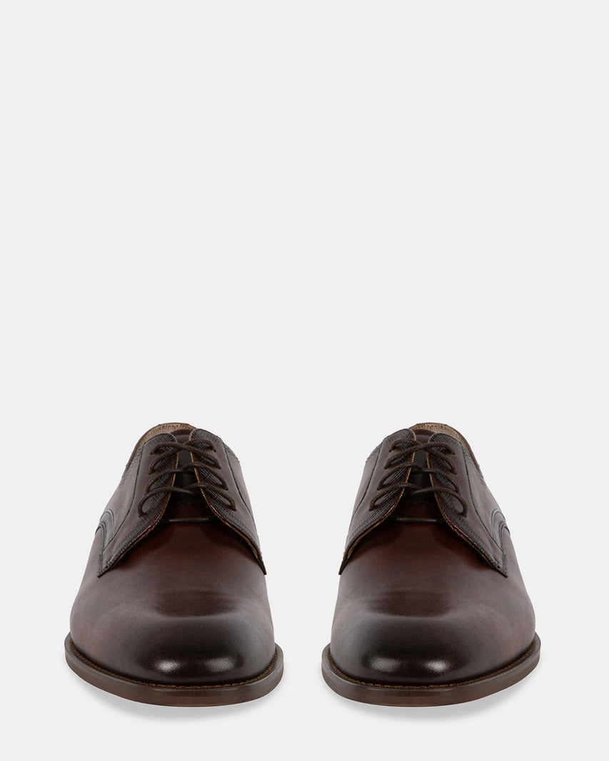 GIANNO BROWN LEATHER - Men's Shoes - Steve Madden Canada