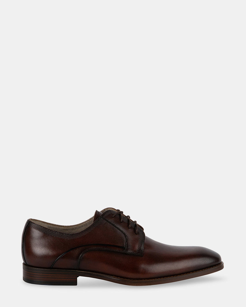 GIANNO BROWN LEATHER - Men's Shoes - Steve Madden Canada