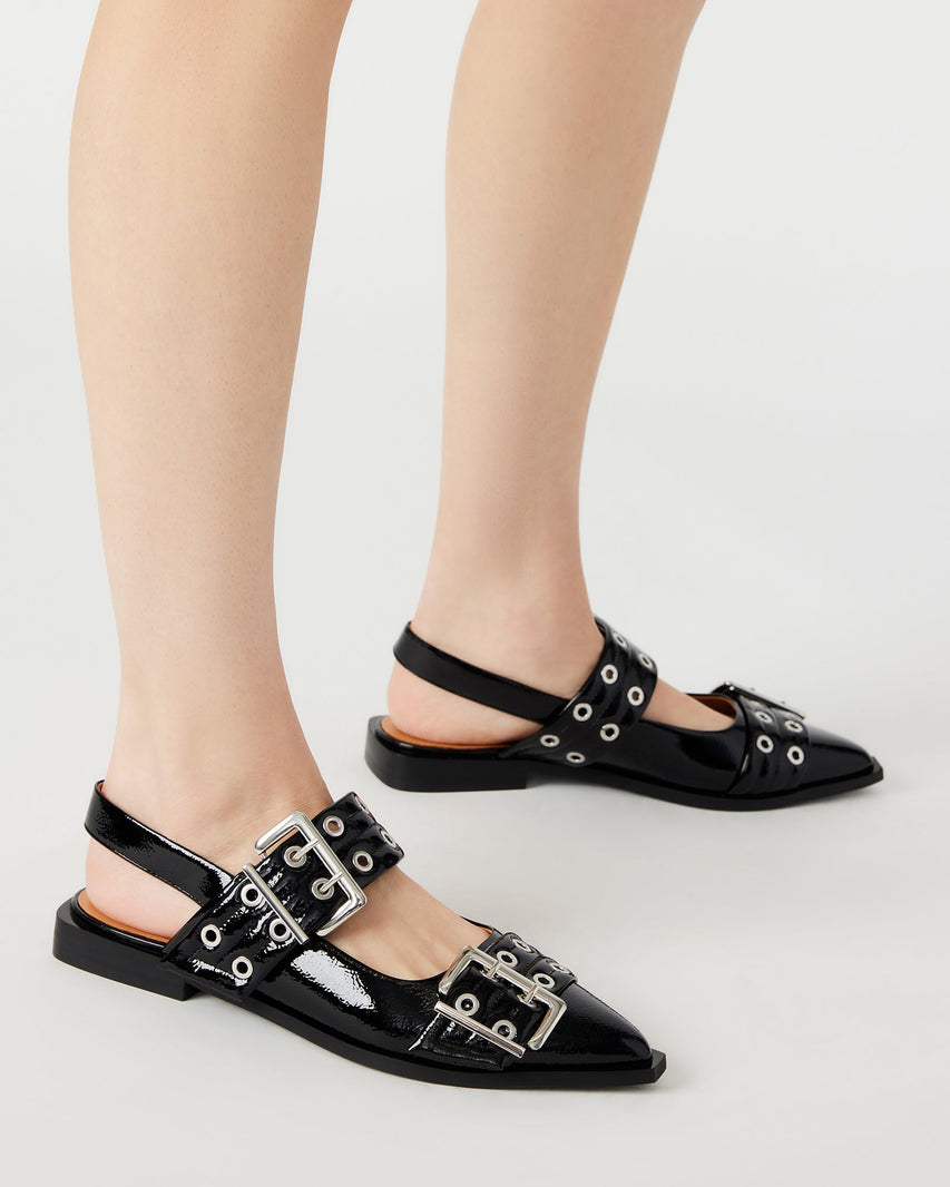 GRAYA BLACK PATENT - Women's Shoes - Steve Madden Canada