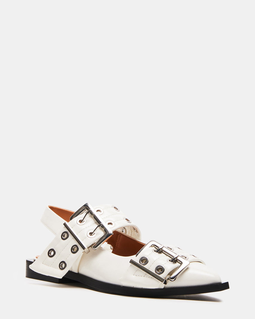 GRAYA WHITE PATENT - Women's Shoes - Steve Madden Canada