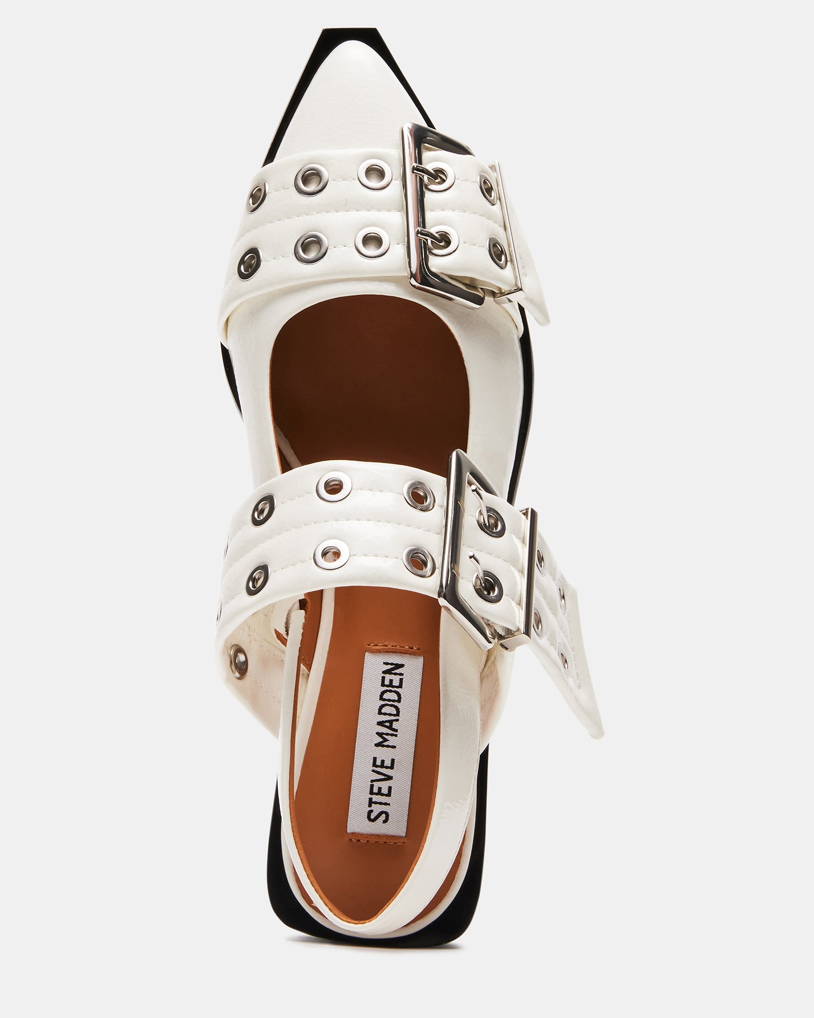 GRAYA WHITE PATENT - Women's Shoes - Steve Madden Canada