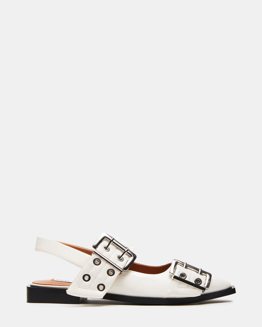 GRAYA WHITE PATENT - Women's Shoes - Steve Madden Canada