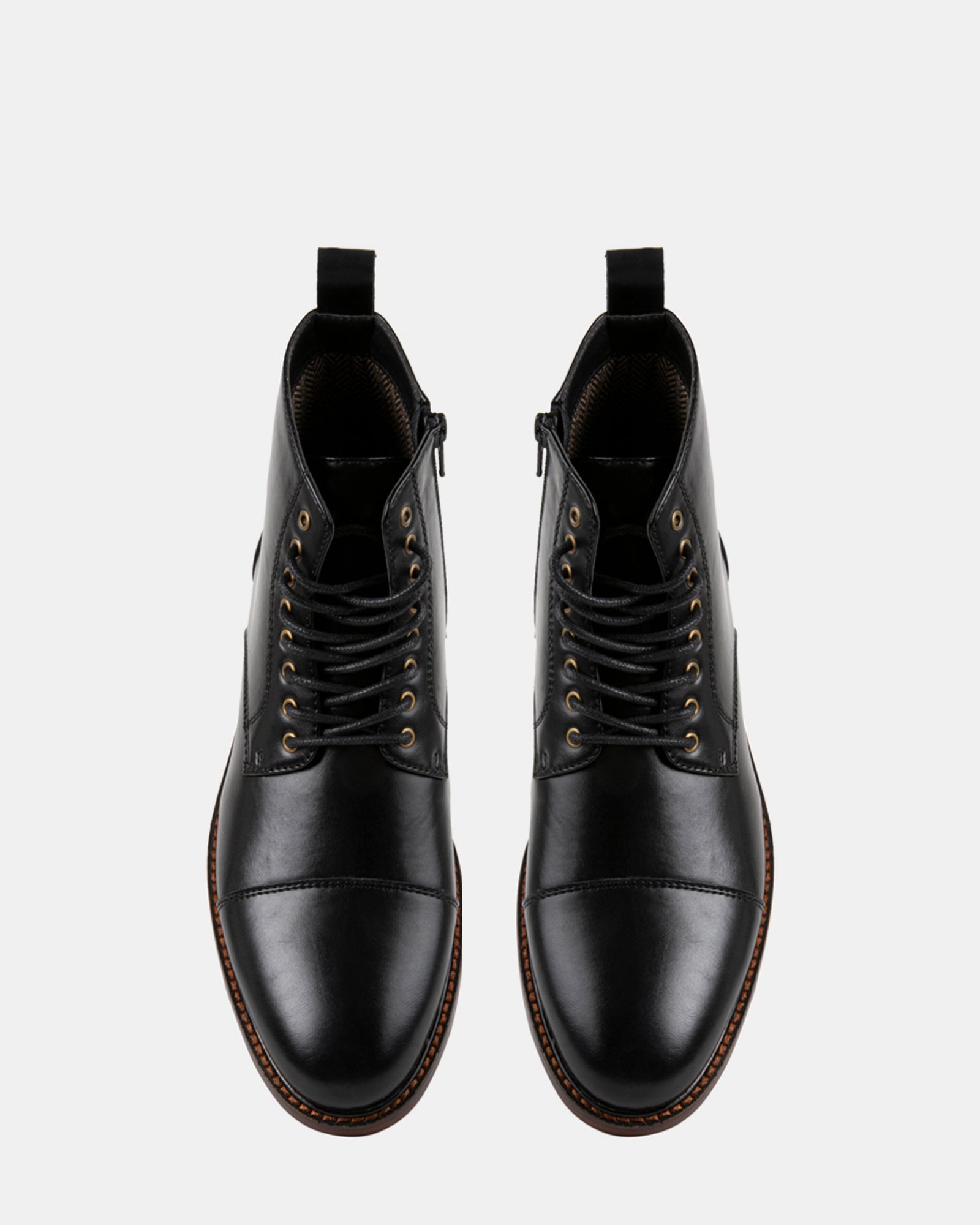 HARRYY BLACK LEATHER - Men's Shoes - Steve Madden Canada