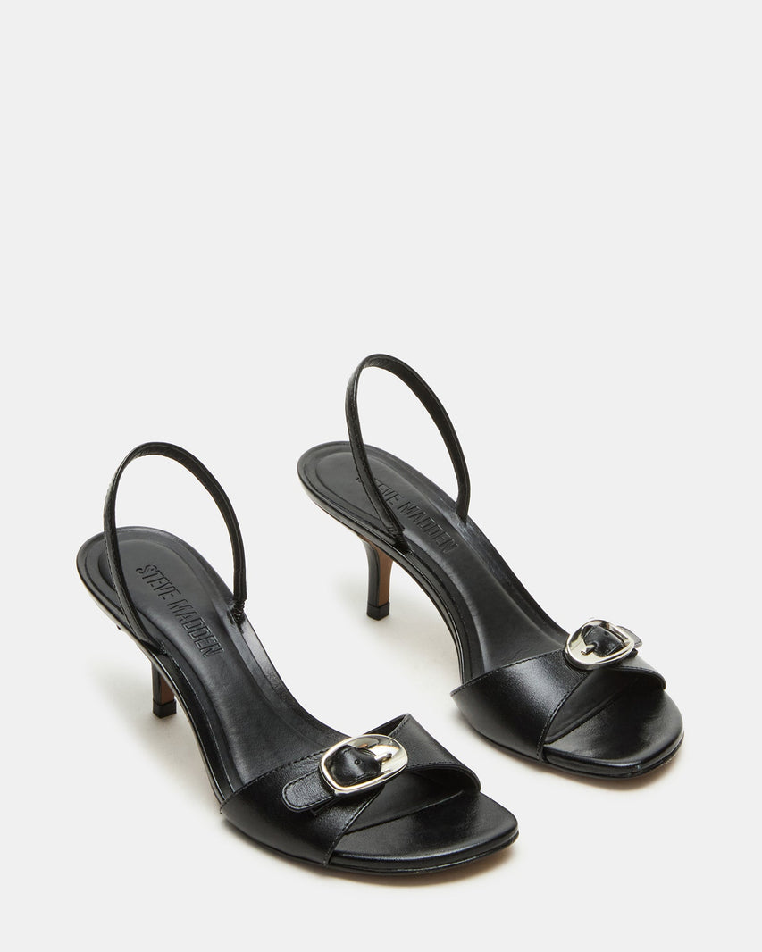 HENRIETTA BLACK LEATHER - Women's Shoes - Steve Madden Canada
