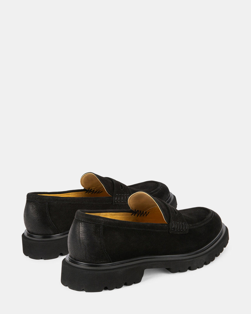HERSHER BLACK NUBUCK - Men's Shoes - Steve Madden Canada