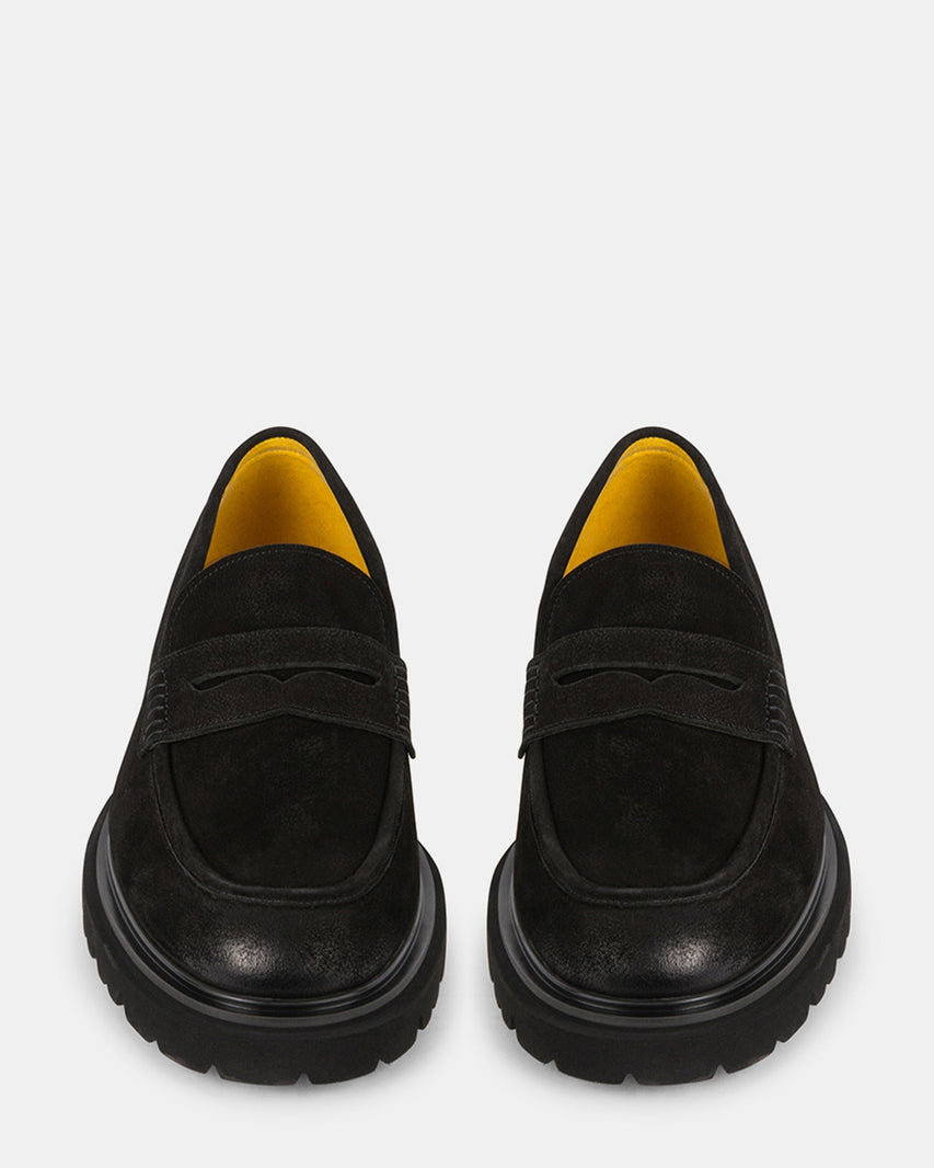 HERSHER BLACK NUBUCK - Men's Shoes - Steve Madden Canada