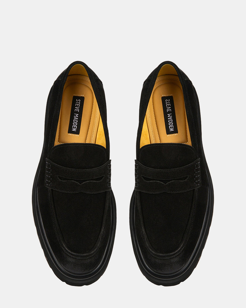 HERSHER BLACK NUBUCK - Men's Shoes - Steve Madden Canada